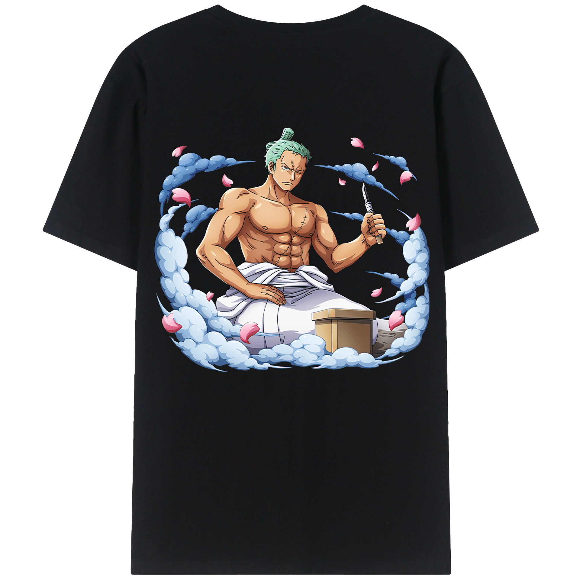 ワンピース ロロノア・ゾロ ONE PIECE Roronoa Zoro レディース半袖Tシャツ(バックプリント)
