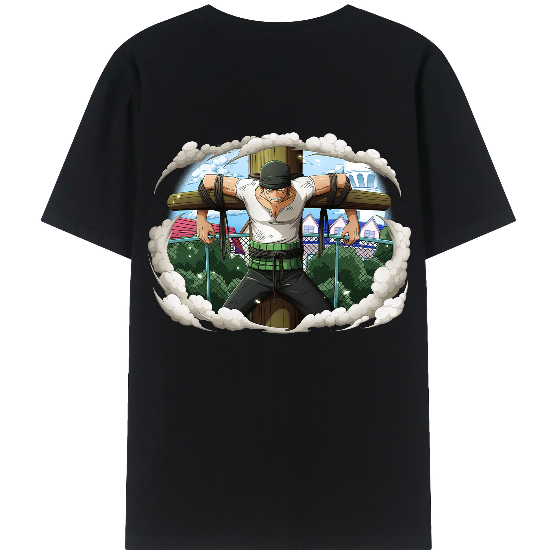 ワンピース ロロノア・ゾロ ONE PIECE Roronoa Zoro レディース半袖Tシャツ(バックプリント)
