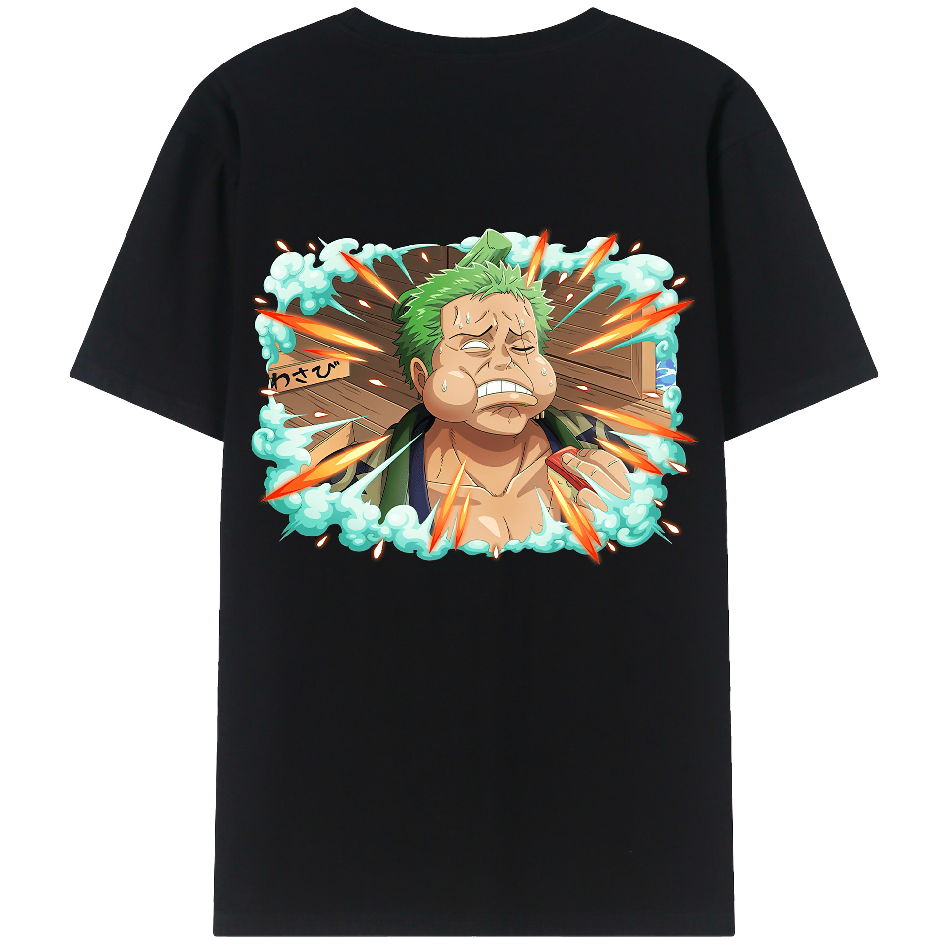 ワンピース ロロノア・ゾロ ONE PIECE Roronoa Zoro レディース半袖Tシャツ(バックプリント)