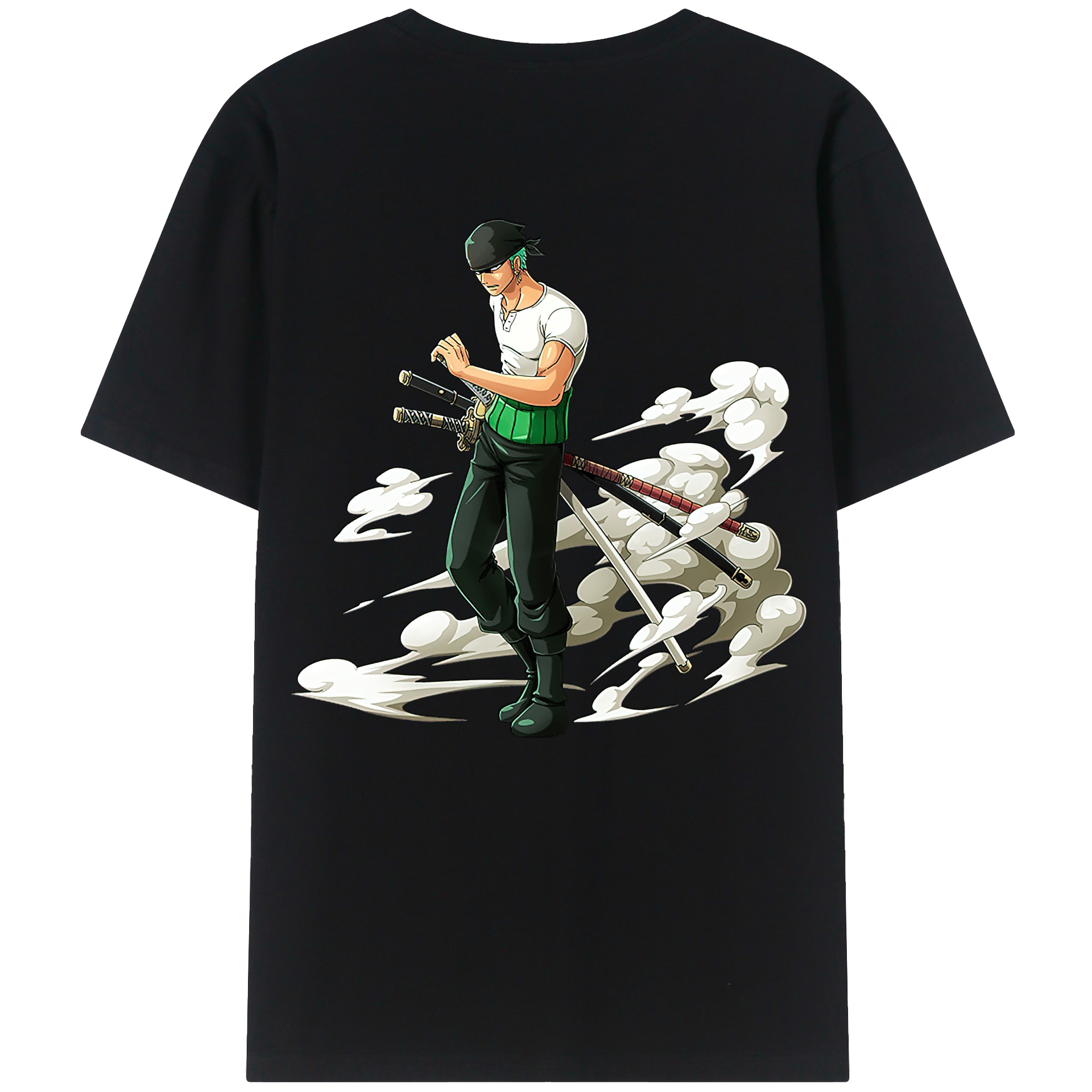 ワンピース ロロノア・ゾロ ONE PIECE Roronoa Zoro レディース半袖Tシャツ(バックプリント)