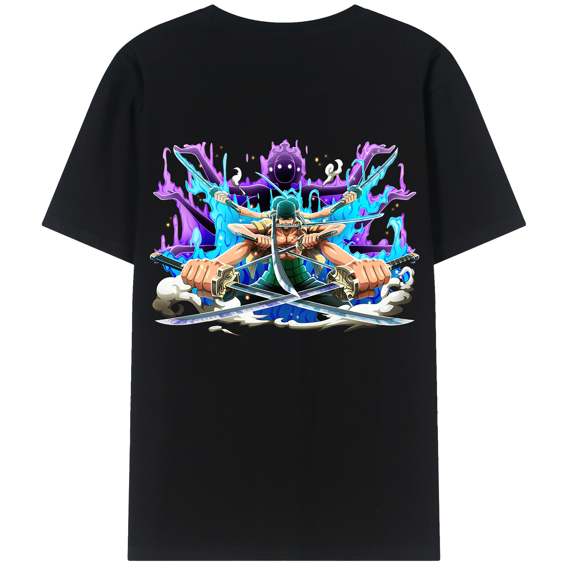 ワンピース ロロノア・ゾロ ONE PIECE Roronoa Zoro レディース半袖Tシャツ(バックプリント)