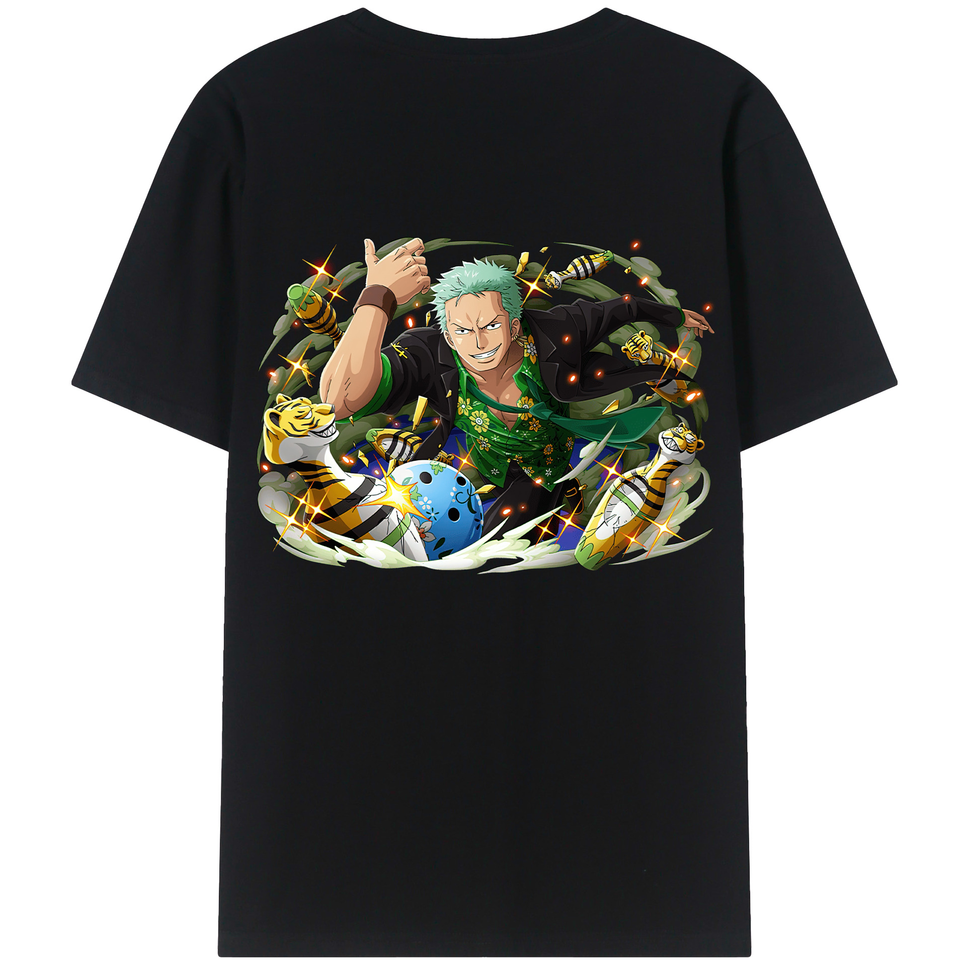ワンピース ロロノア・ゾロ ONE PIECE Roronoa Zoro レディース半袖Tシャツ(バックプリント)