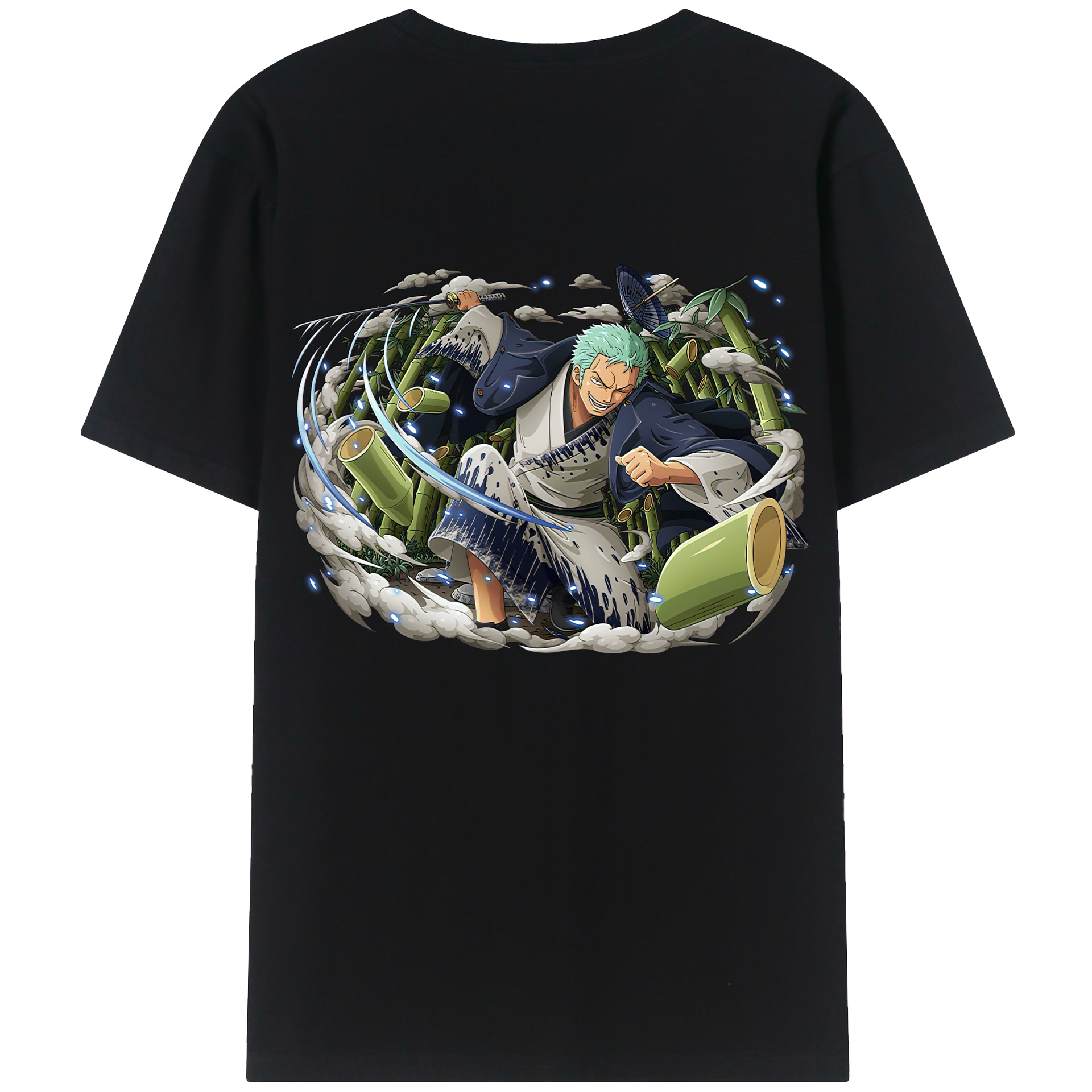 ワンピース ロロノア・ゾロ ONE PIECE Roronoa Zoro レディース半袖Tシャツ(バックプリント)