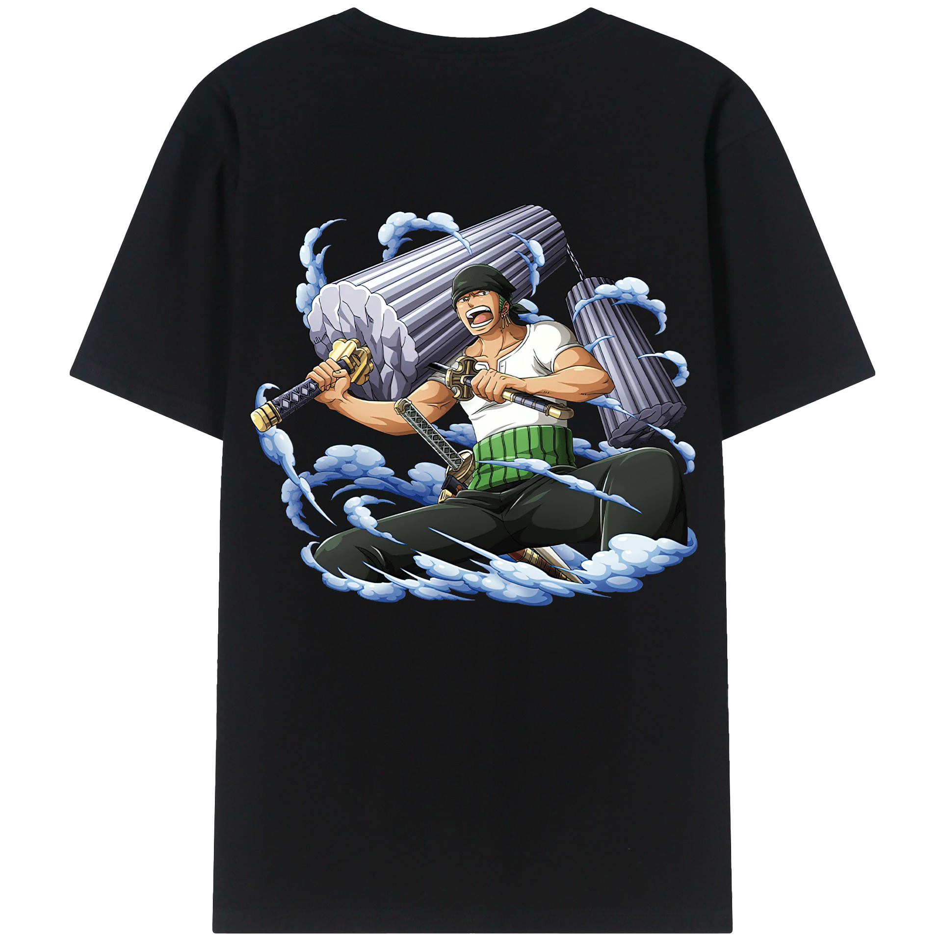 ワンピース ロロノア・ゾロ ONE PIECE Roronoa Zoro レディース半袖Tシャツ(バックプリント)
