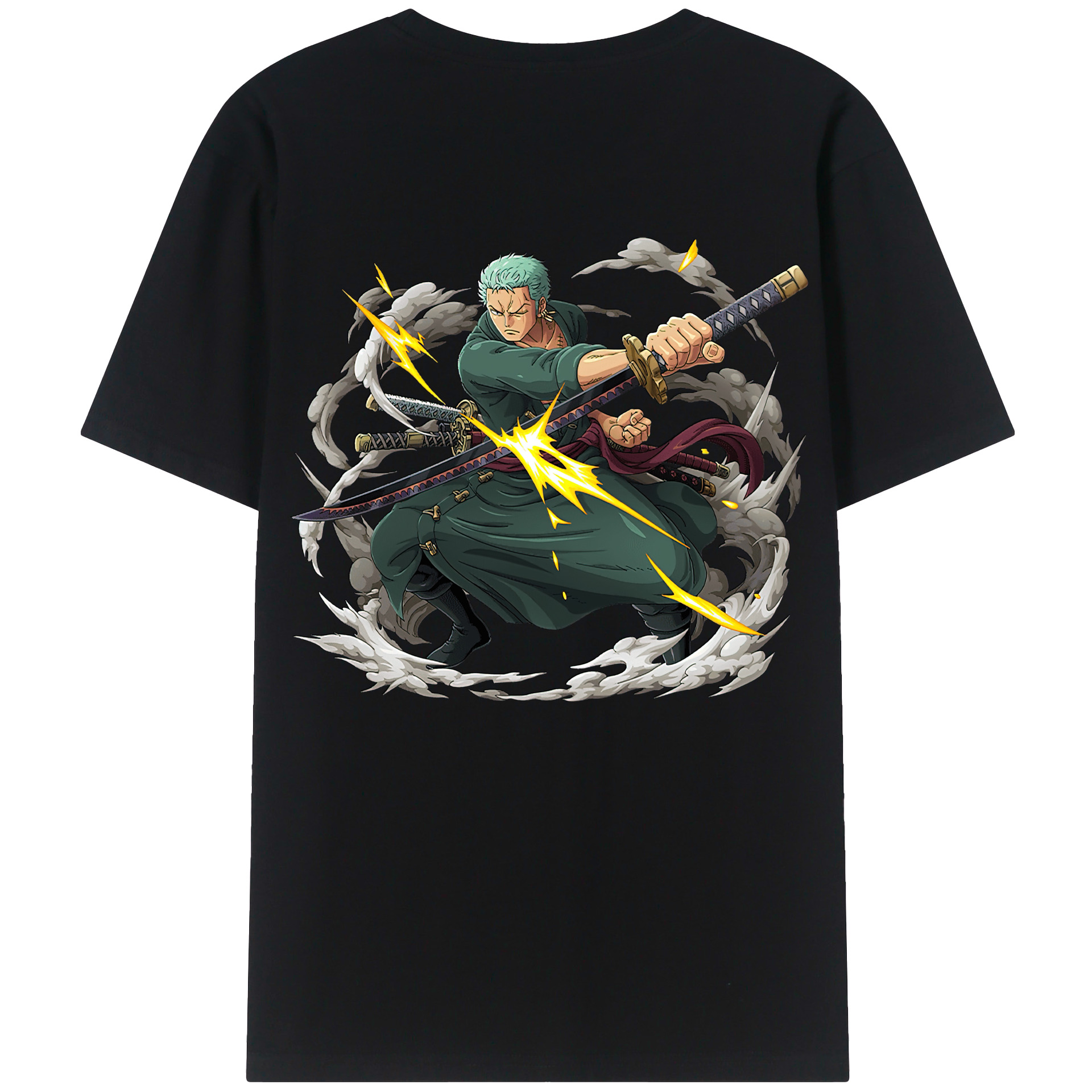 ワンピース ロロノア・ゾロ ONE PIECE Roronoa Zoro レディース半袖Tシャツ(バックプリント)