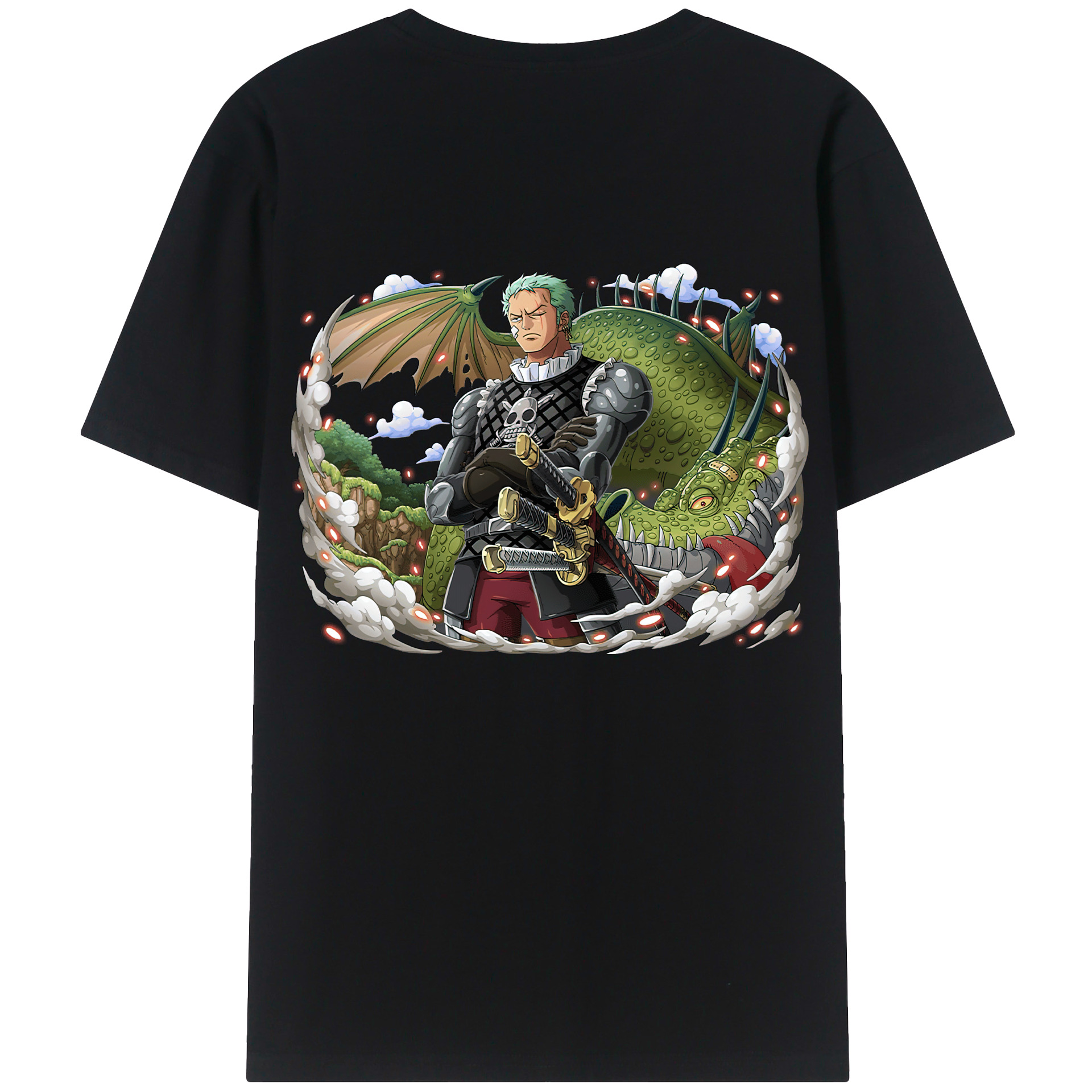 ワンピース ロロノア・ゾロ ONE PIECE Roronoa Zoro レディース半袖Tシャツ(バックプリント)