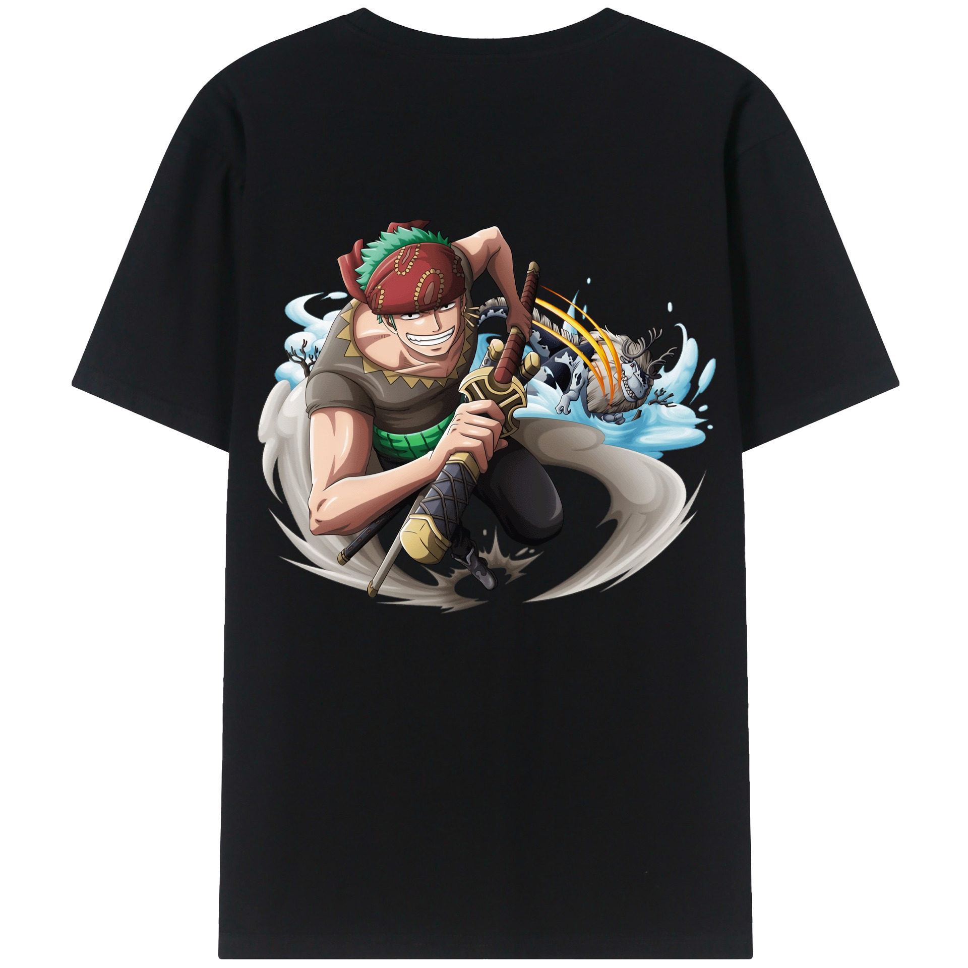 （画像用） ワンピース ロロノア・ゾロ ONE PIECE Roronoa Zoro レディース半袖Tシャツ(バックプリント)