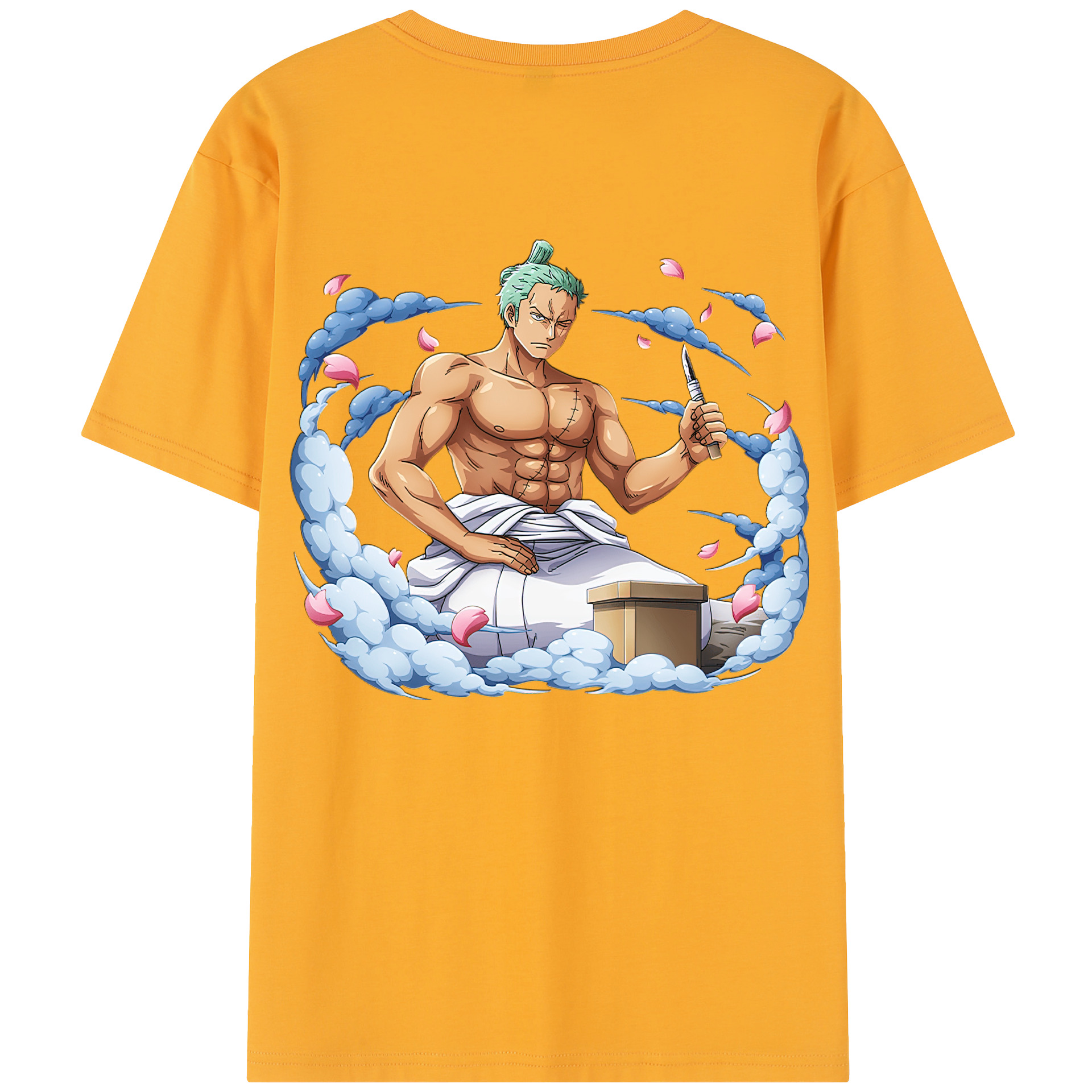 ワンピース ロロノア・ゾロ ONE PIECE Roronoa Zoro レディース半袖Tシャツ(バックプリント)
