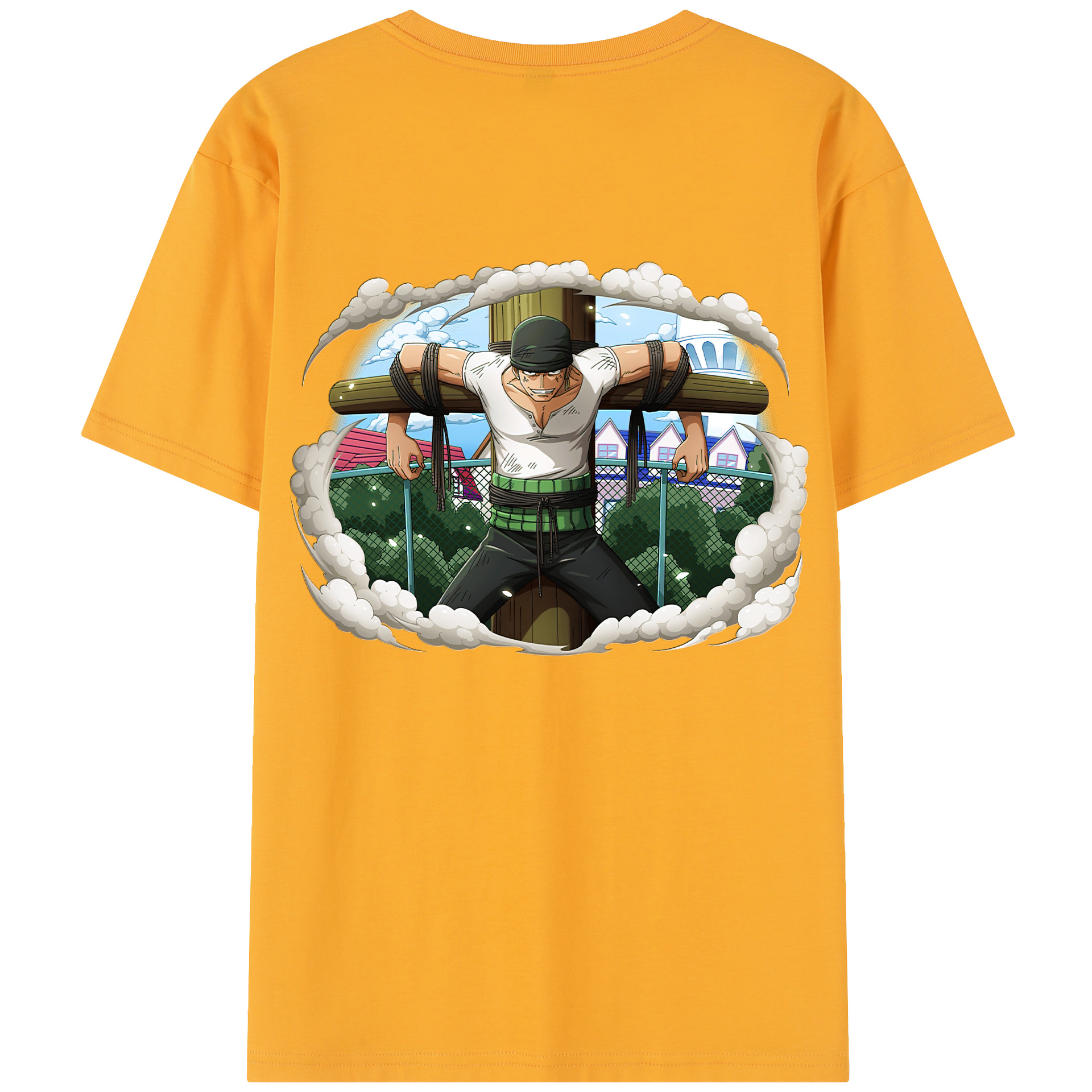 ワンピース ロロノア・ゾロ ONE PIECE Roronoa Zoro レディース半袖Tシャツ(バックプリント)