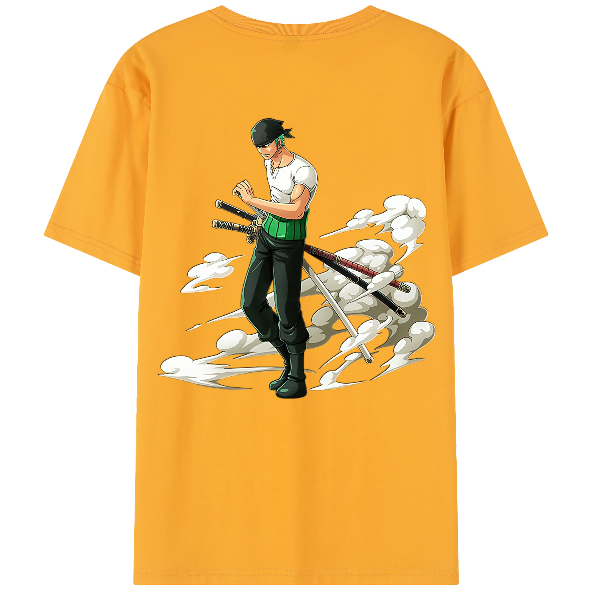 ワンピース ロロノア・ゾロ ONE PIECE Roronoa Zoro レディース半袖Tシャツ(バックプリント)
