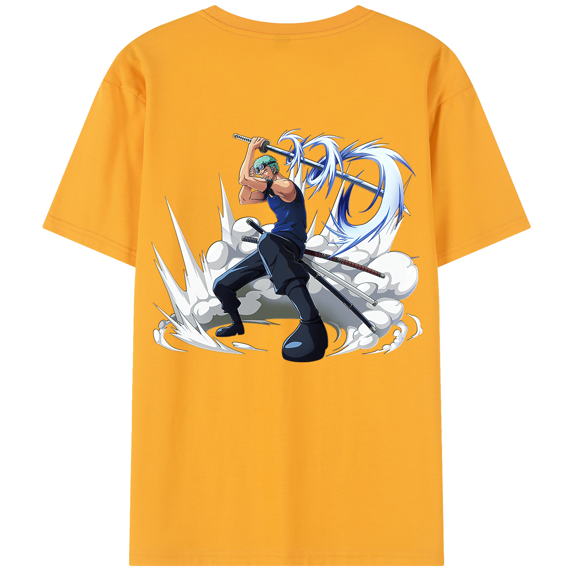 ワンピース ロロノア・ゾロ ONE PIECE Roronoa Zoro レディース半袖Tシャツ(バックプリント)