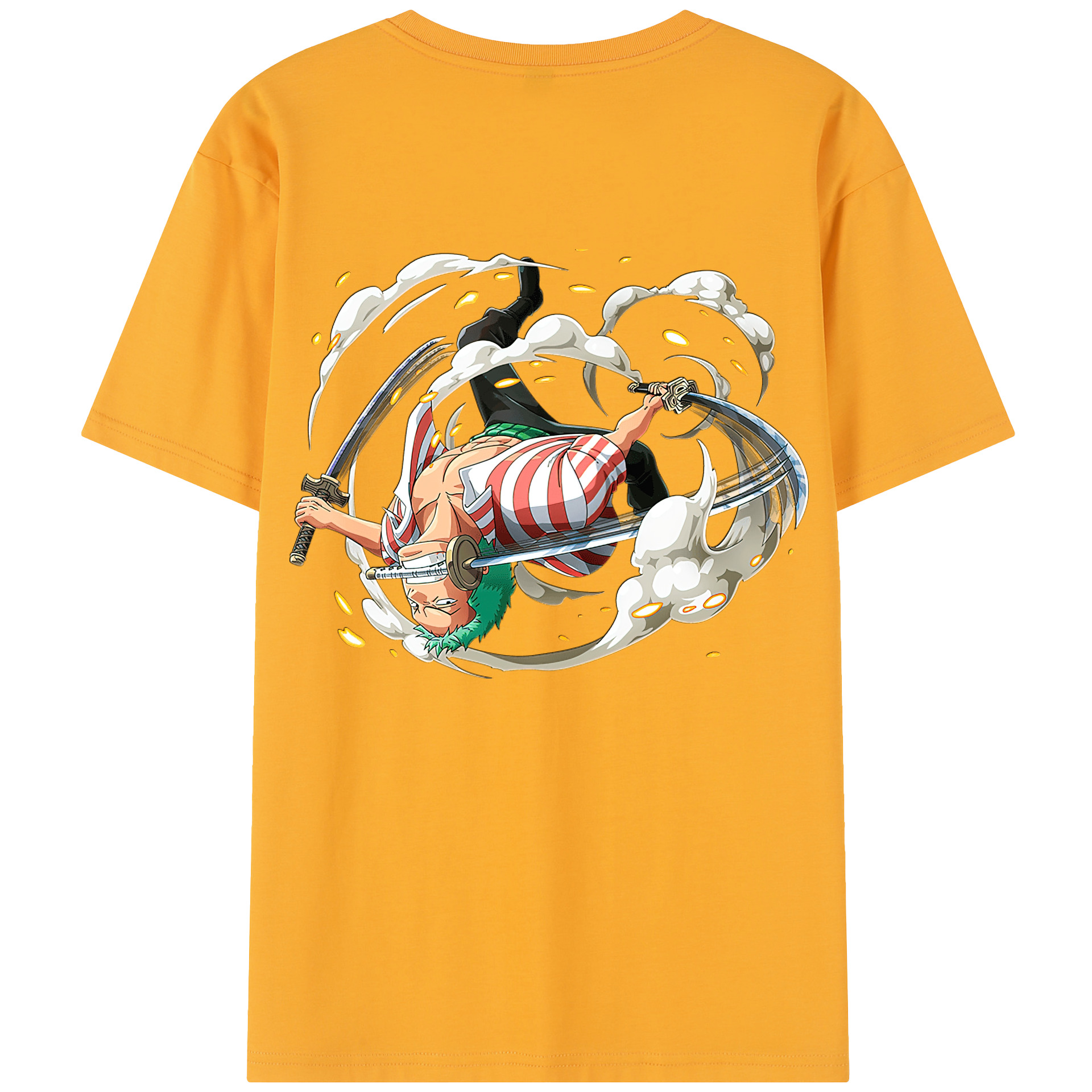 ワンピース ロロノア・ゾロ ONE PIECE Roronoa Zoro レディース半袖Tシャツ(バックプリント)