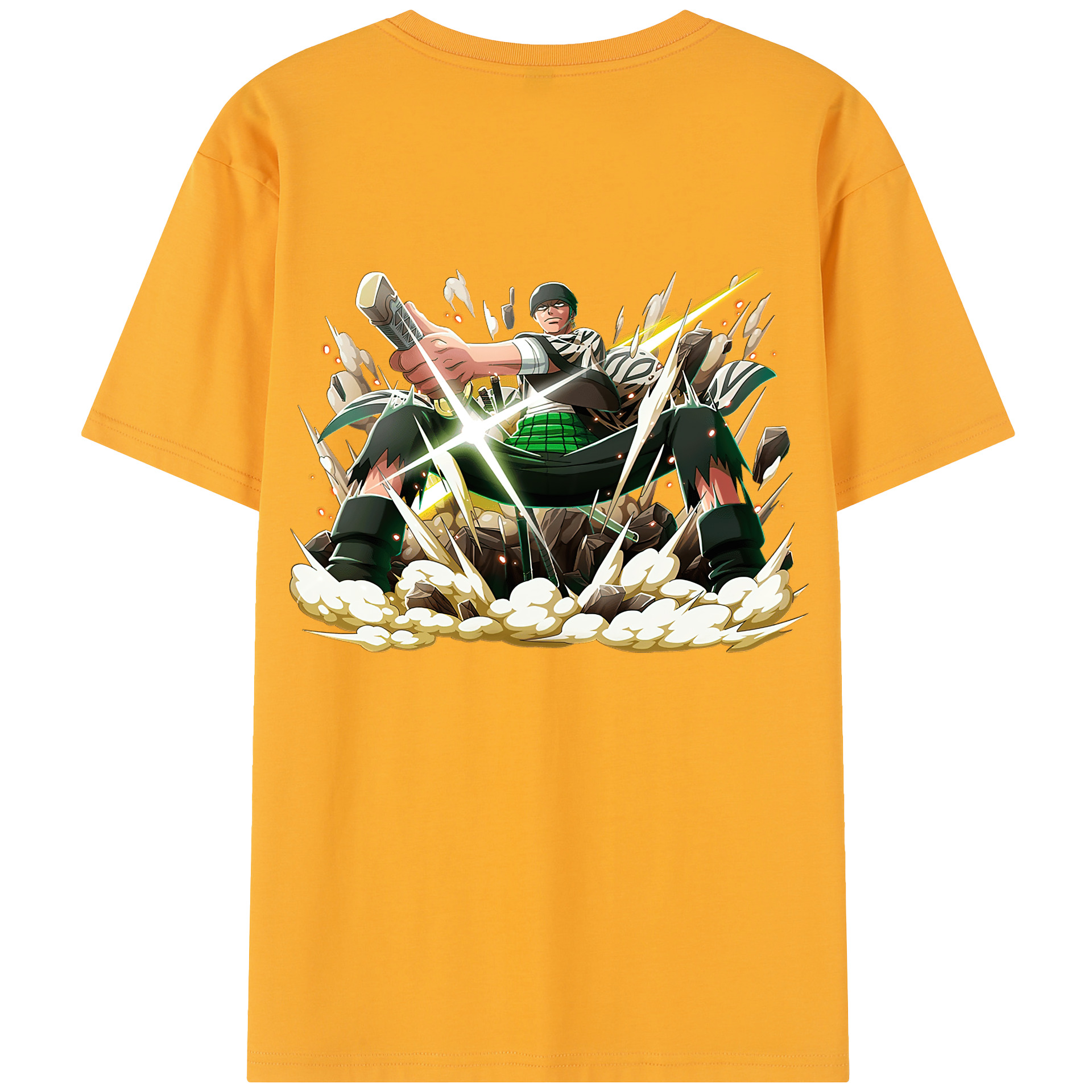ワンピース ロロノア・ゾロ ONE PIECE Roronoa Zoro レディース半袖Tシャツ(バックプリント)