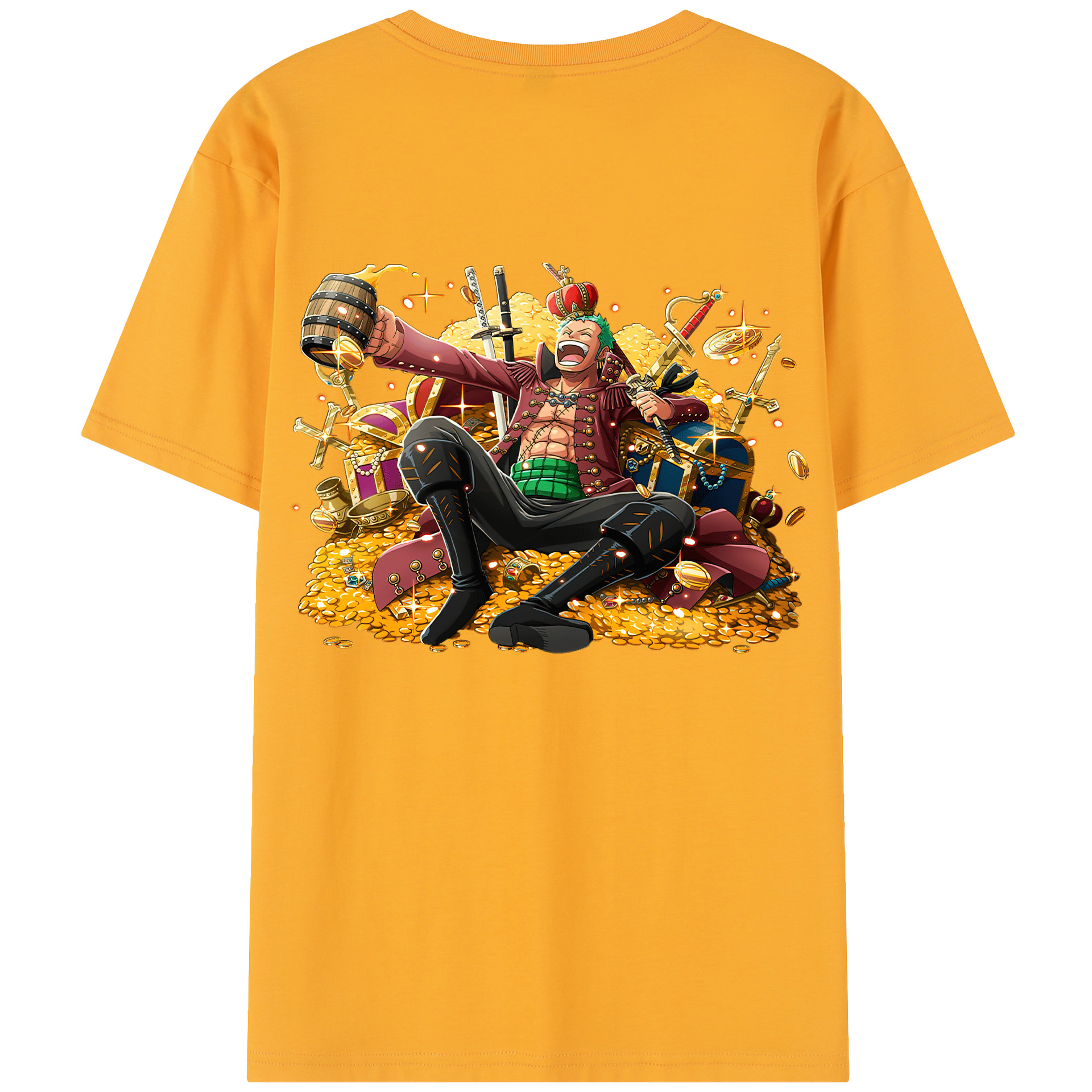 ワンピース ロロノア・ゾロ ONE PIECE Roronoa Zoro レディース半袖Tシャツ(バックプリント)