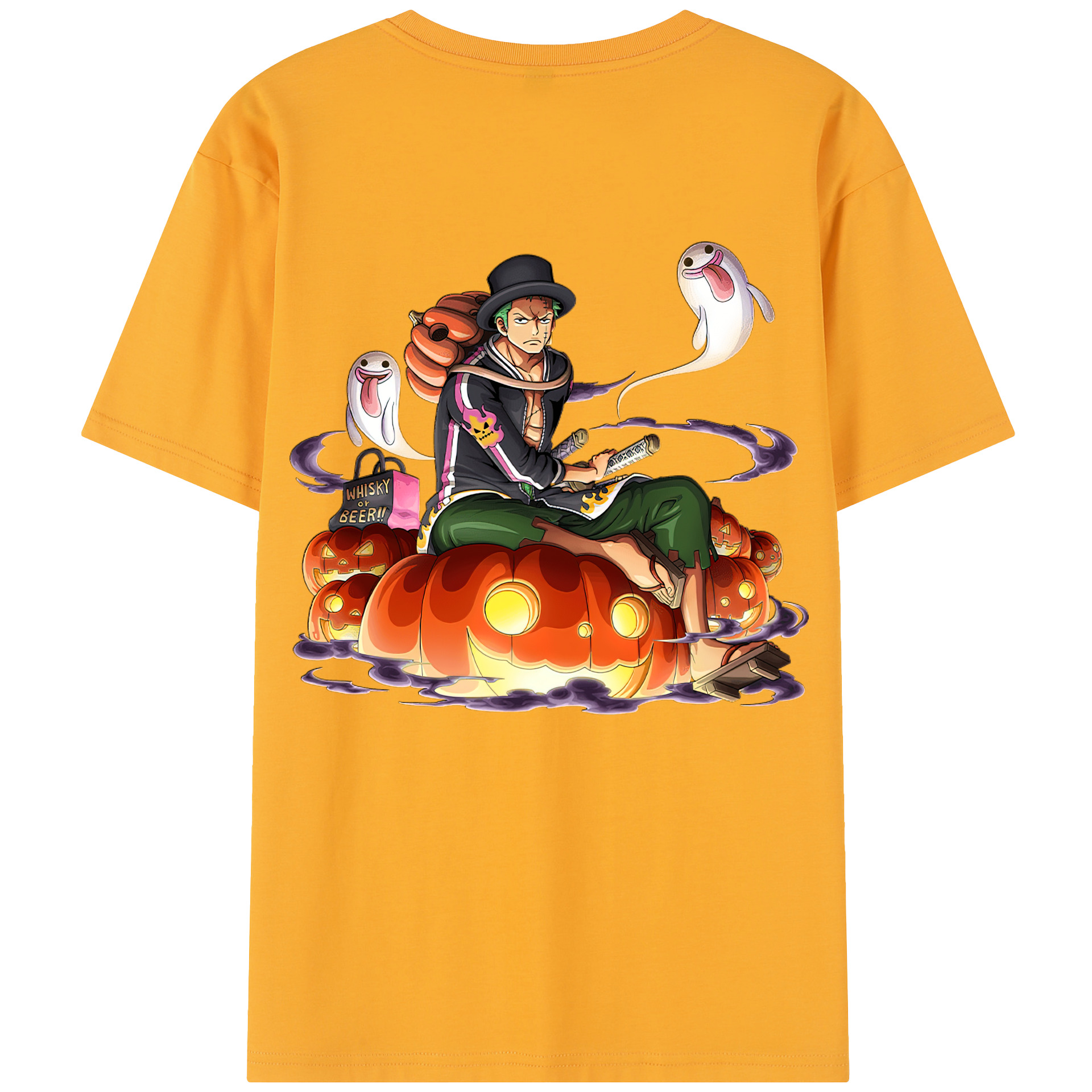 ワンピース ロロノア・ゾロ ONE PIECE Roronoa Zoro レディース半袖Tシャツ(バックプリント)