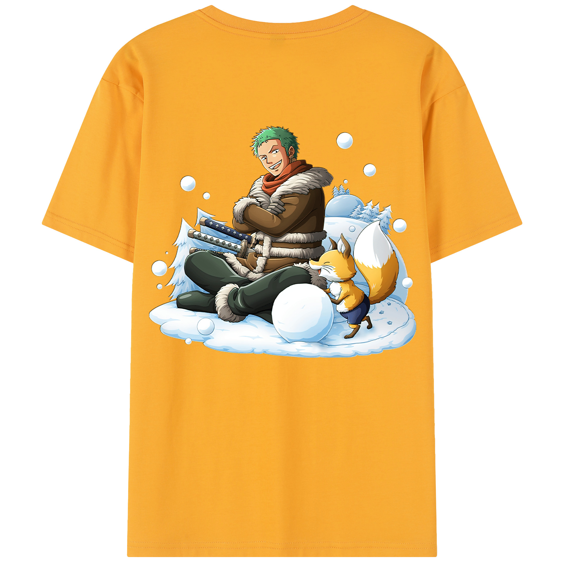 ワンピース ロロノア・ゾロ ONE PIECE Roronoa Zoro レディース半袖Tシャツ(バックプリント)