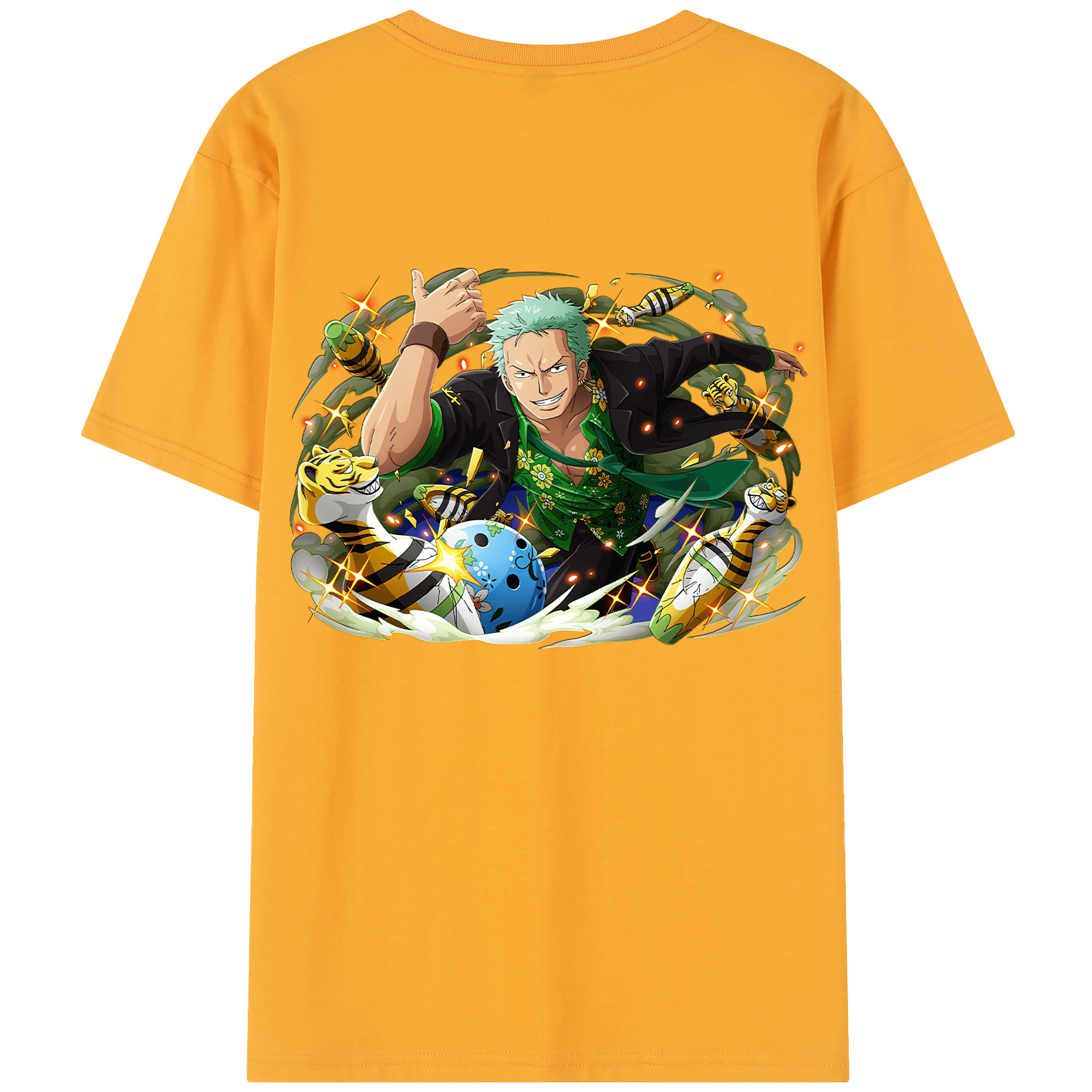 ワンピース ロロノア・ゾロ ONE PIECE Roronoa Zoro レディース半袖Tシャツ(バックプリント)