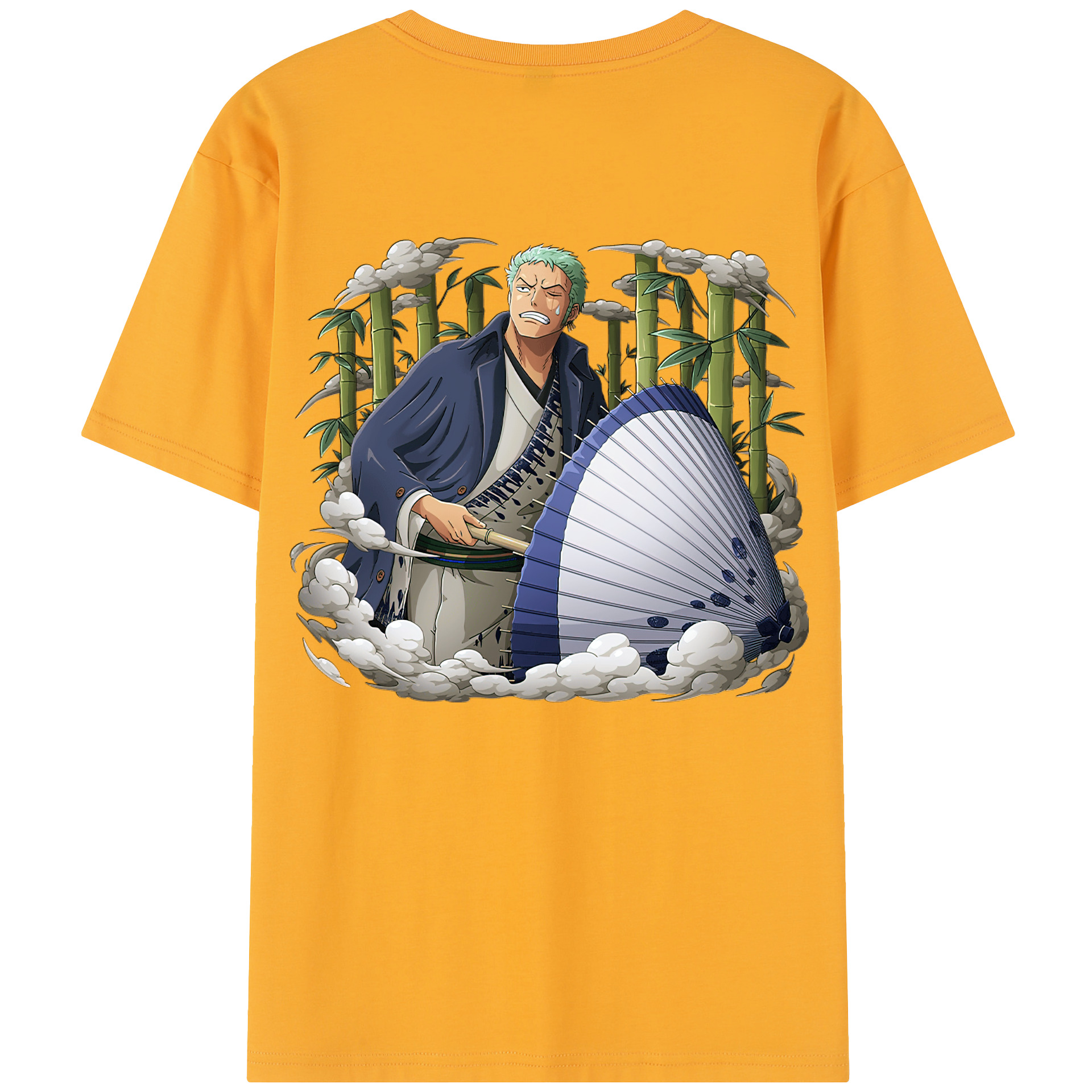 ワンピース ロロノア・ゾロ ONE PIECE Roronoa Zoro レディース半袖Tシャツ(バックプリント)