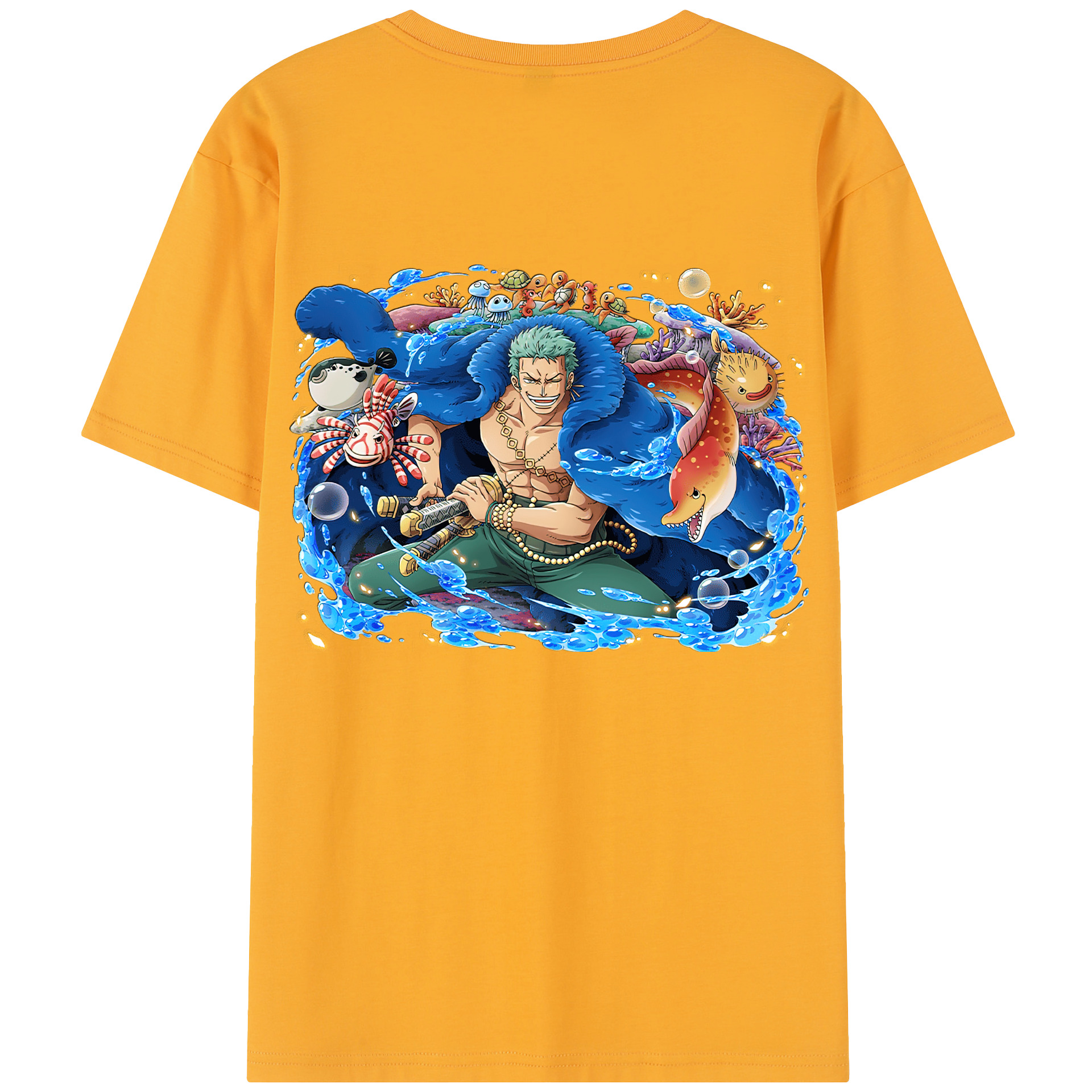 ワンピース ロロノア・ゾロ ONE PIECE Roronoa Zoro レディース半袖Tシャツ(バックプリント)