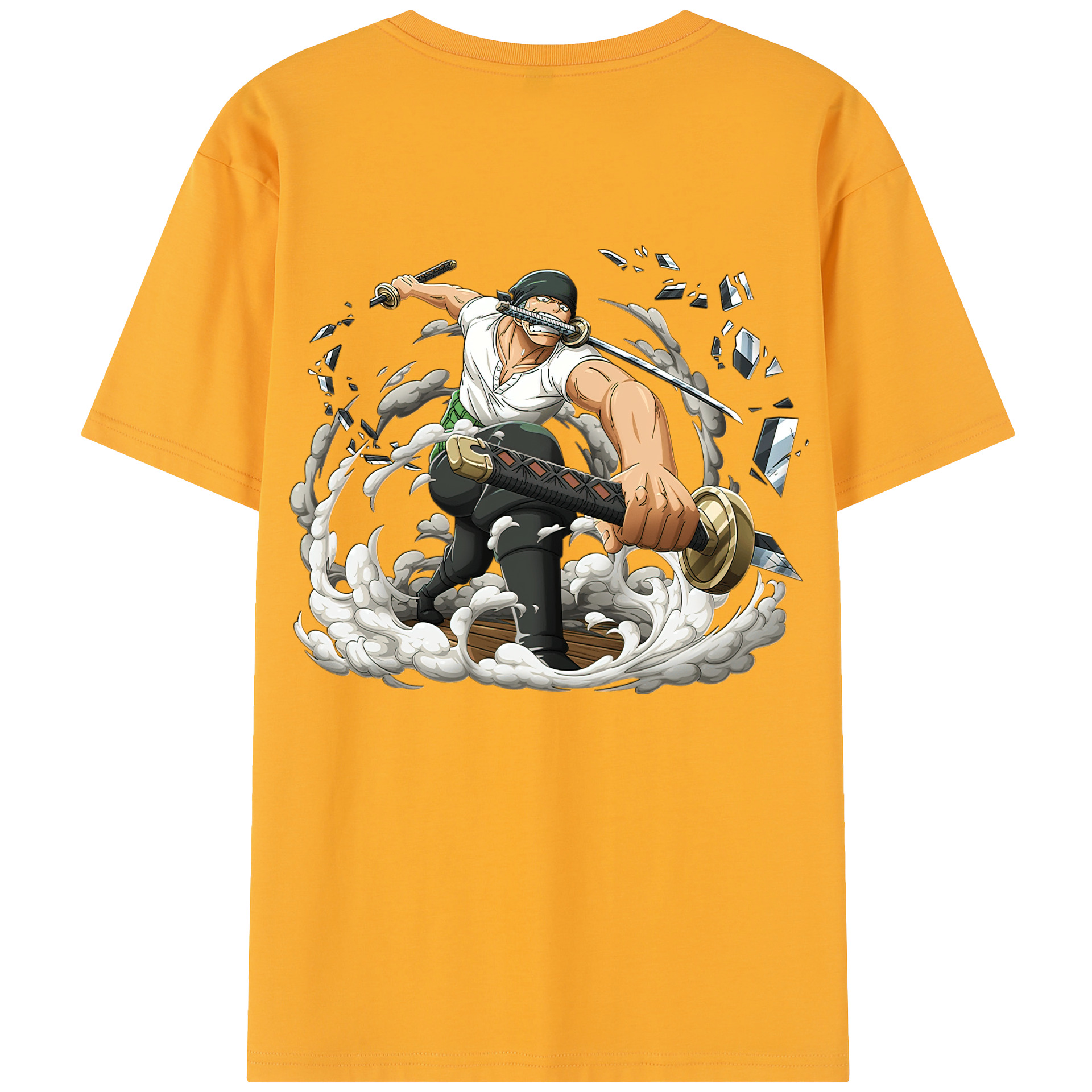ワンピース ロロノア・ゾロ ONE PIECE Roronoa Zoro レディース半袖Tシャツ(バックプリント)
