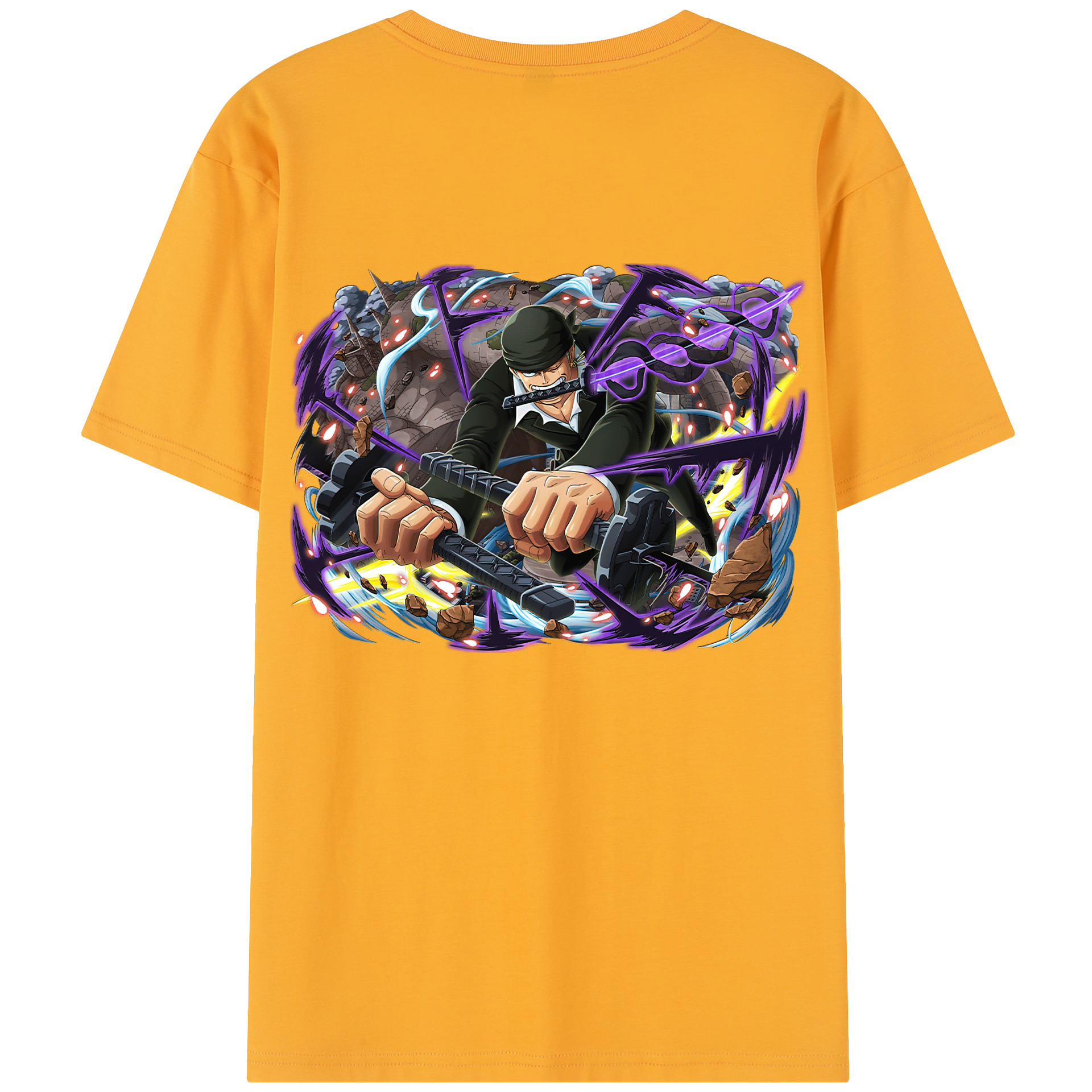 ワンピース ロロノア・ゾロ ONE PIECE Roronoa Zoro レディース半袖Tシャツ(バックプリント)