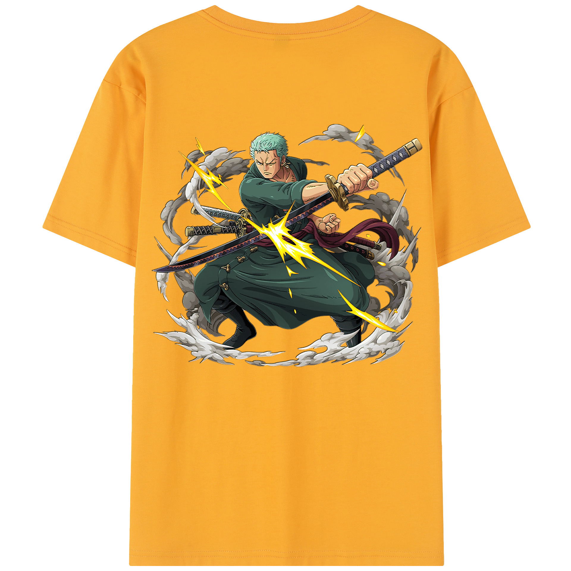 ワンピース ロロノア・ゾロ ONE PIECE Roronoa Zoro レディース半袖Tシャツ(バックプリント)