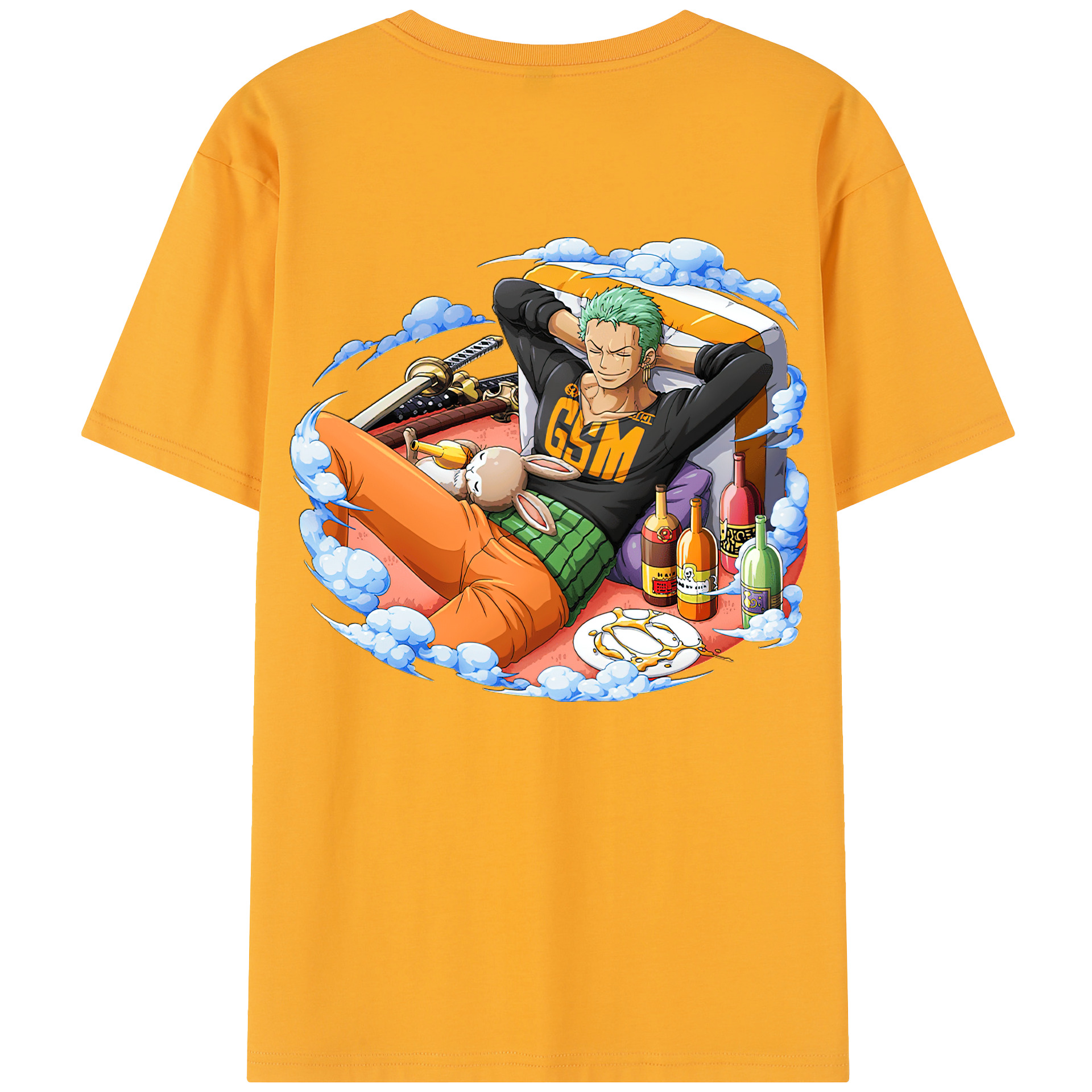 ワンピース ロロノア・ゾロ ONE PIECE Roronoa Zoro レディース半袖Tシャツ(バックプリント)