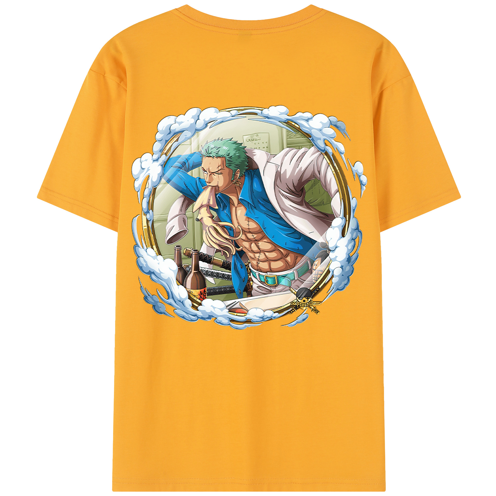 ワンピース ロロノア・ゾロ ONE PIECE Roronoa Zoro レディース半袖Tシャツ(バックプリント)