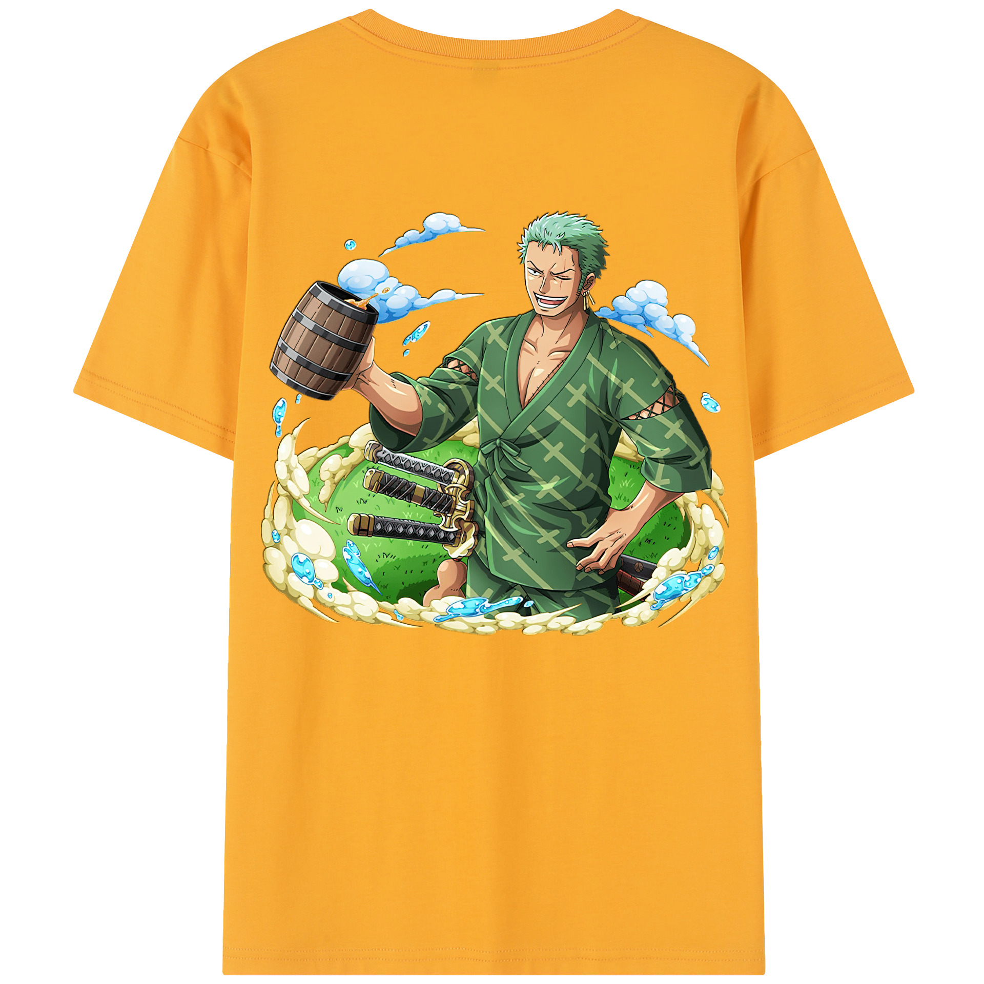 ワンピース ロロノア・ゾロ ONE PIECE Roronoa Zoro レディース半袖Tシャツ(バックプリント)