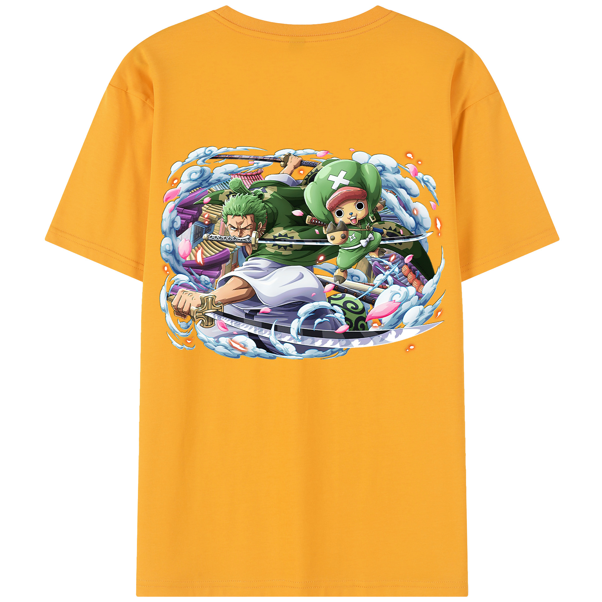 ワンピース ロロノア・ゾロ ONE PIECE Roronoa Zoro レディース半袖Tシャツ(バックプリント)