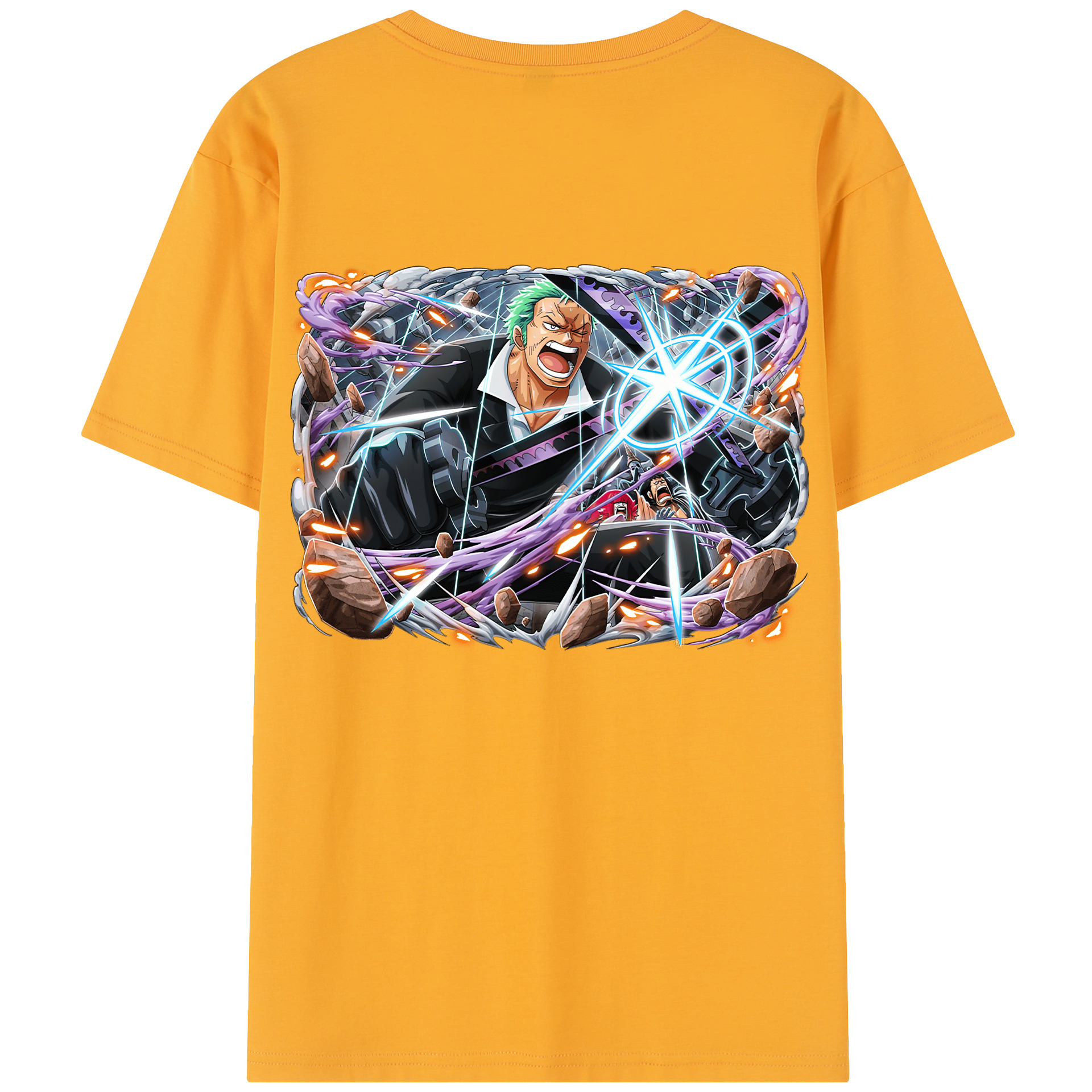 ワンピース ロロノア・ゾロ ONE PIECE Roronoa Zoro レディース半袖Tシャツ(バックプリント)