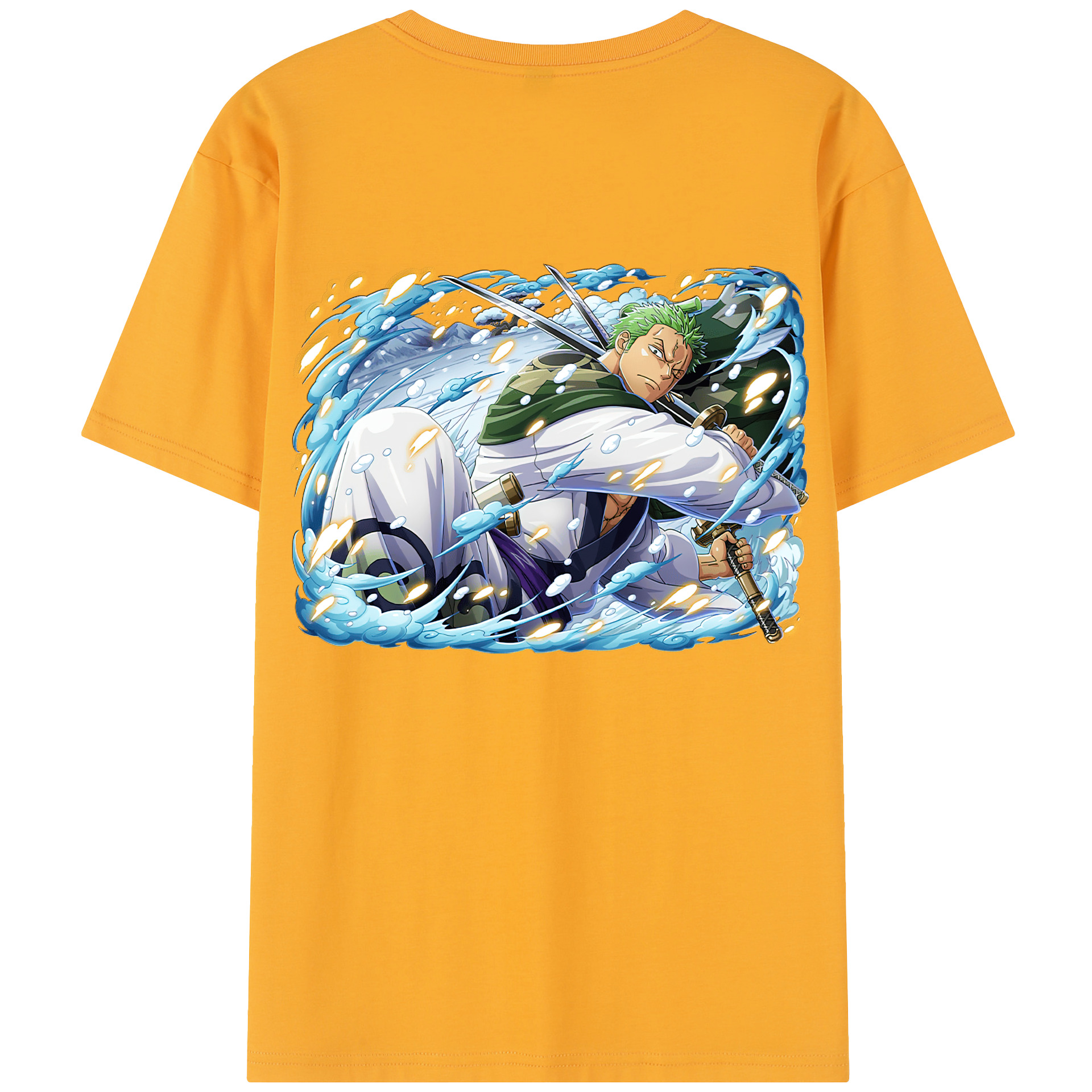 ワンピース ロロノア・ゾロ ONE PIECE Roronoa Zoro レディース半袖Tシャツ(バックプリント)