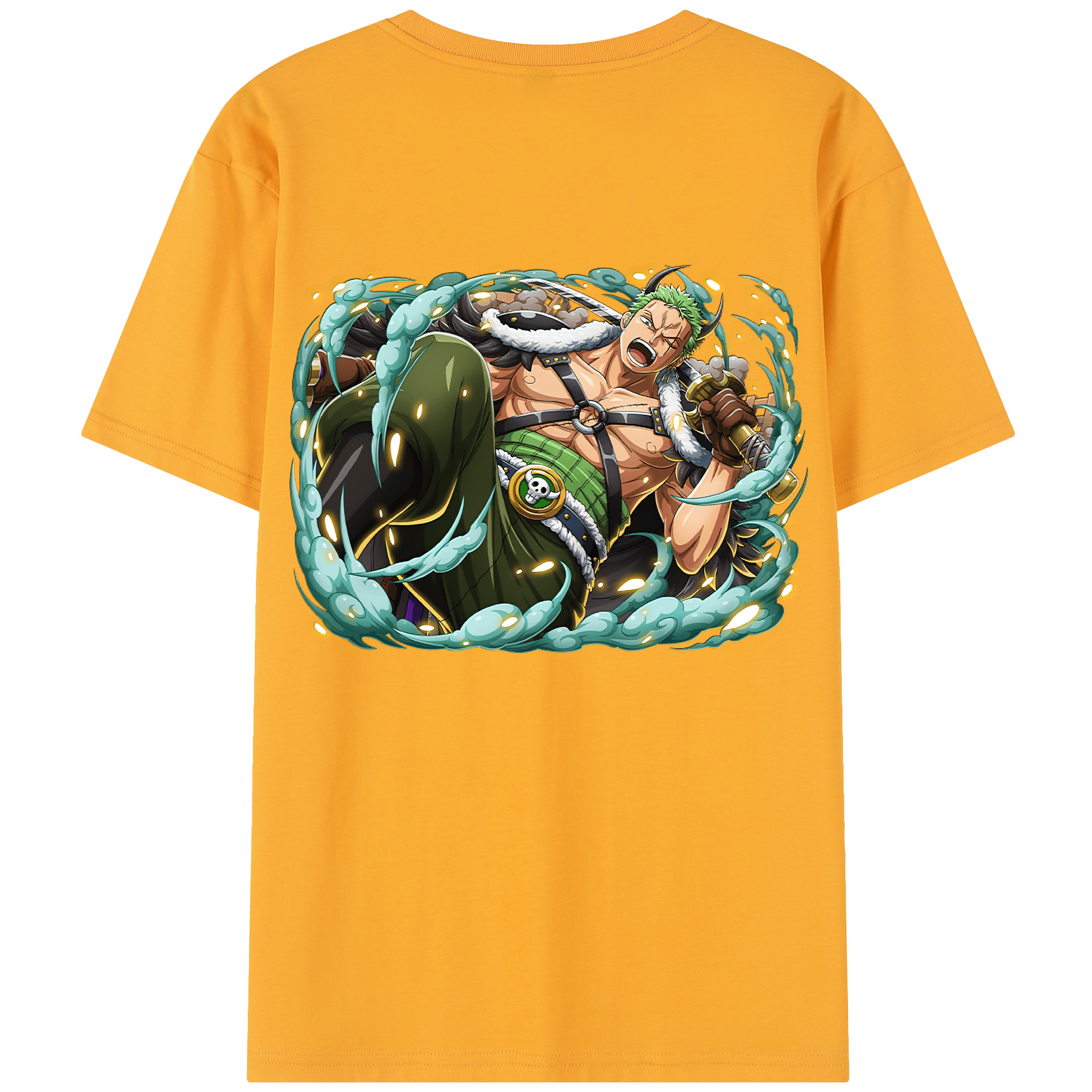 ワンピース ロロノア・ゾロ ONE PIECE Roronoa Zoro レディース半袖Tシャツ(バックプリント)
