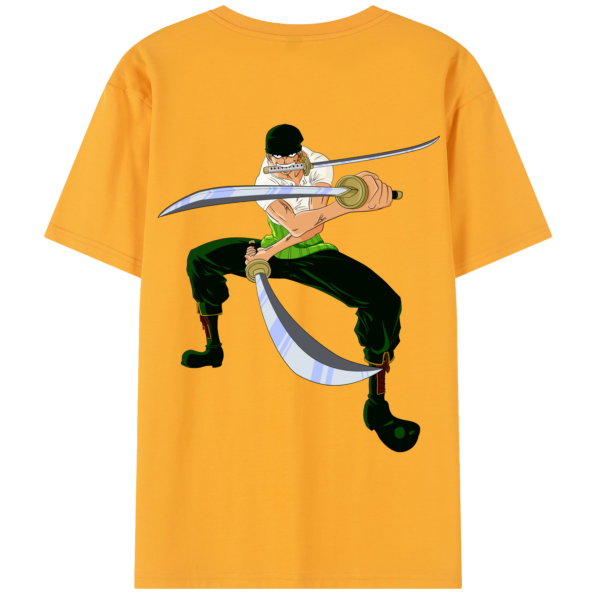 ワンピース ロロノア・ゾロ ONE PIECE Roronoa Zoro レディース半袖Tシャツ(バックプリント)