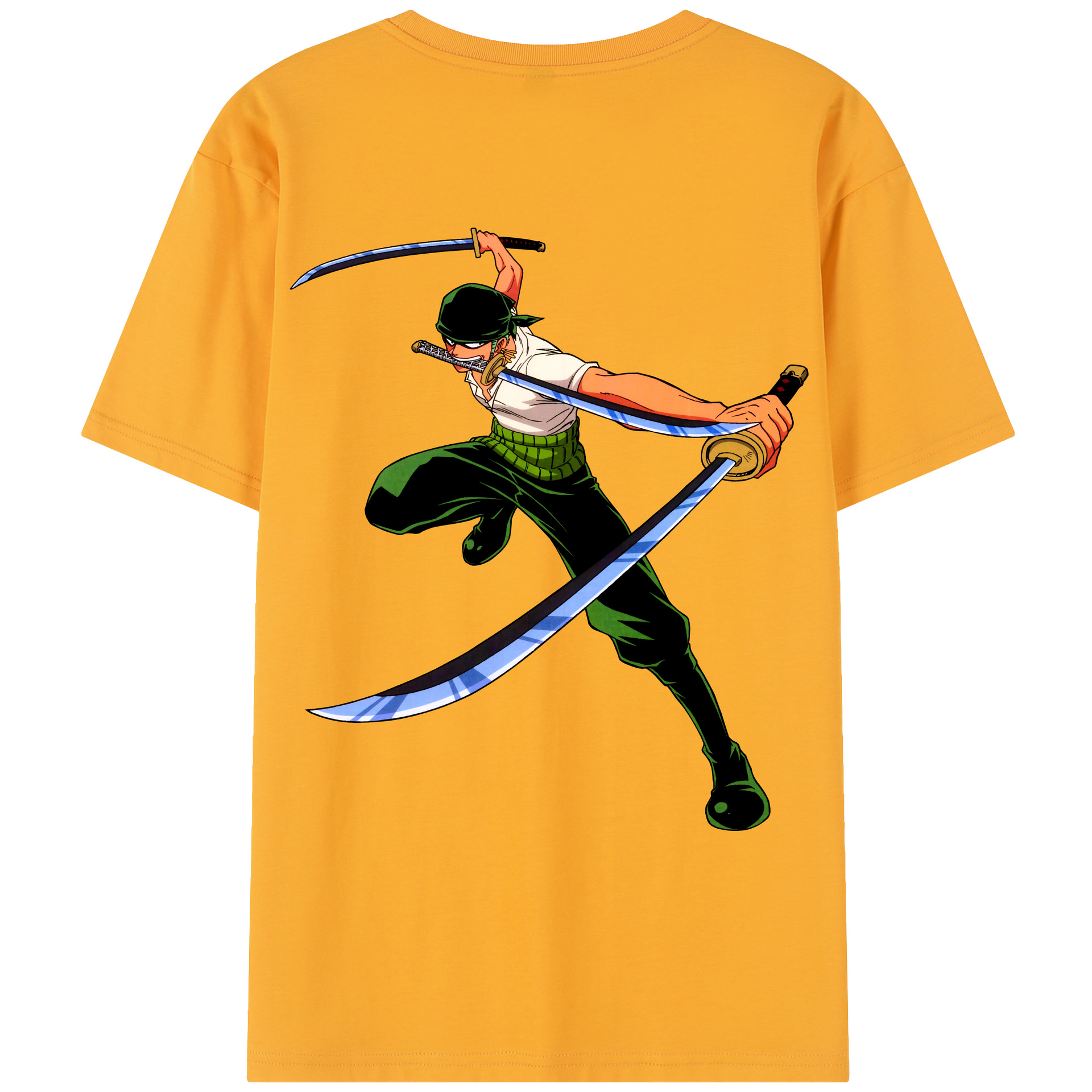 ワンピース ロロノア・ゾロ ONE PIECE Roronoa Zoro レディース半袖Tシャツ(バックプリント)