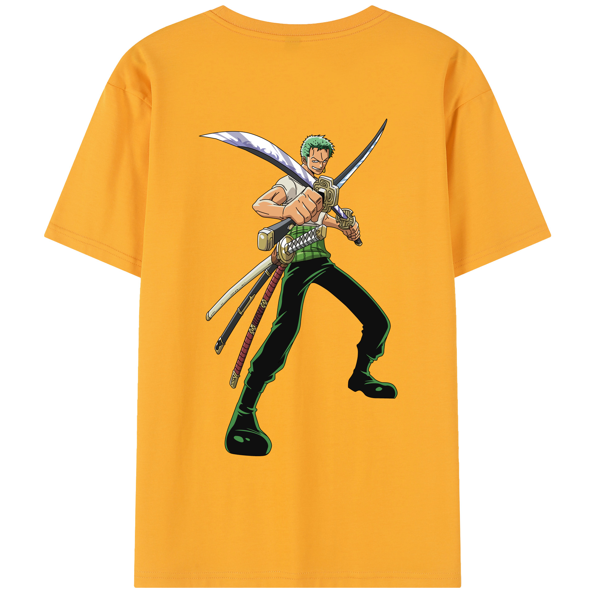 ワンピース ロロノア・ゾロ ONE PIECE Roronoa Zoro レディース半袖Tシャツ(バックプリント)