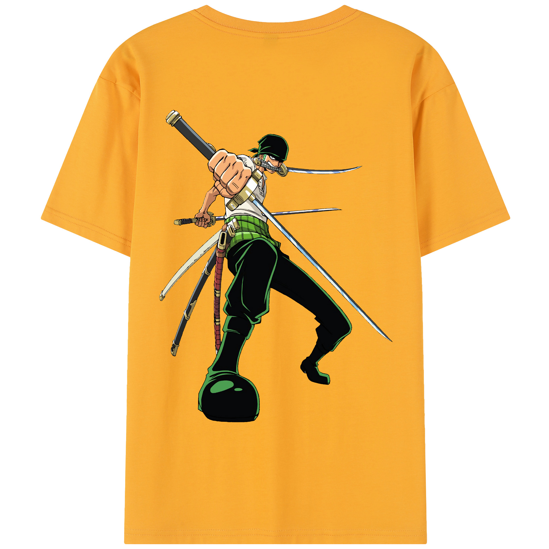 ワンピース ロロノア・ゾロ ONE PIECE Roronoa Zoro レディース半袖Tシャツ(バックプリント)