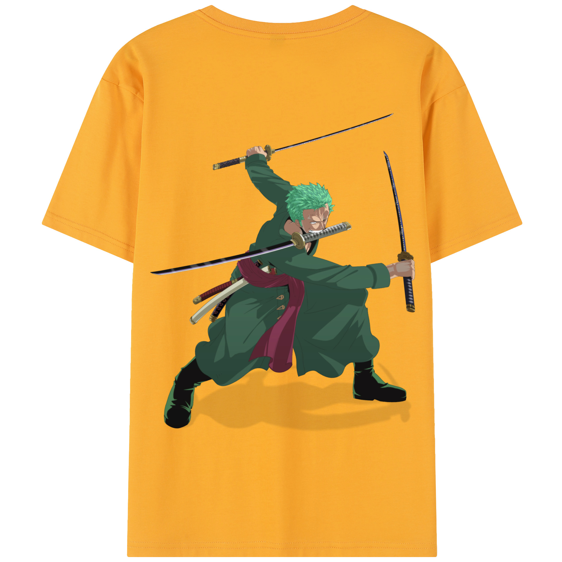ワンピース ロロノア・ゾロ ONE PIECE Roronoa Zoro レディース半袖Tシャツ(バックプリント)