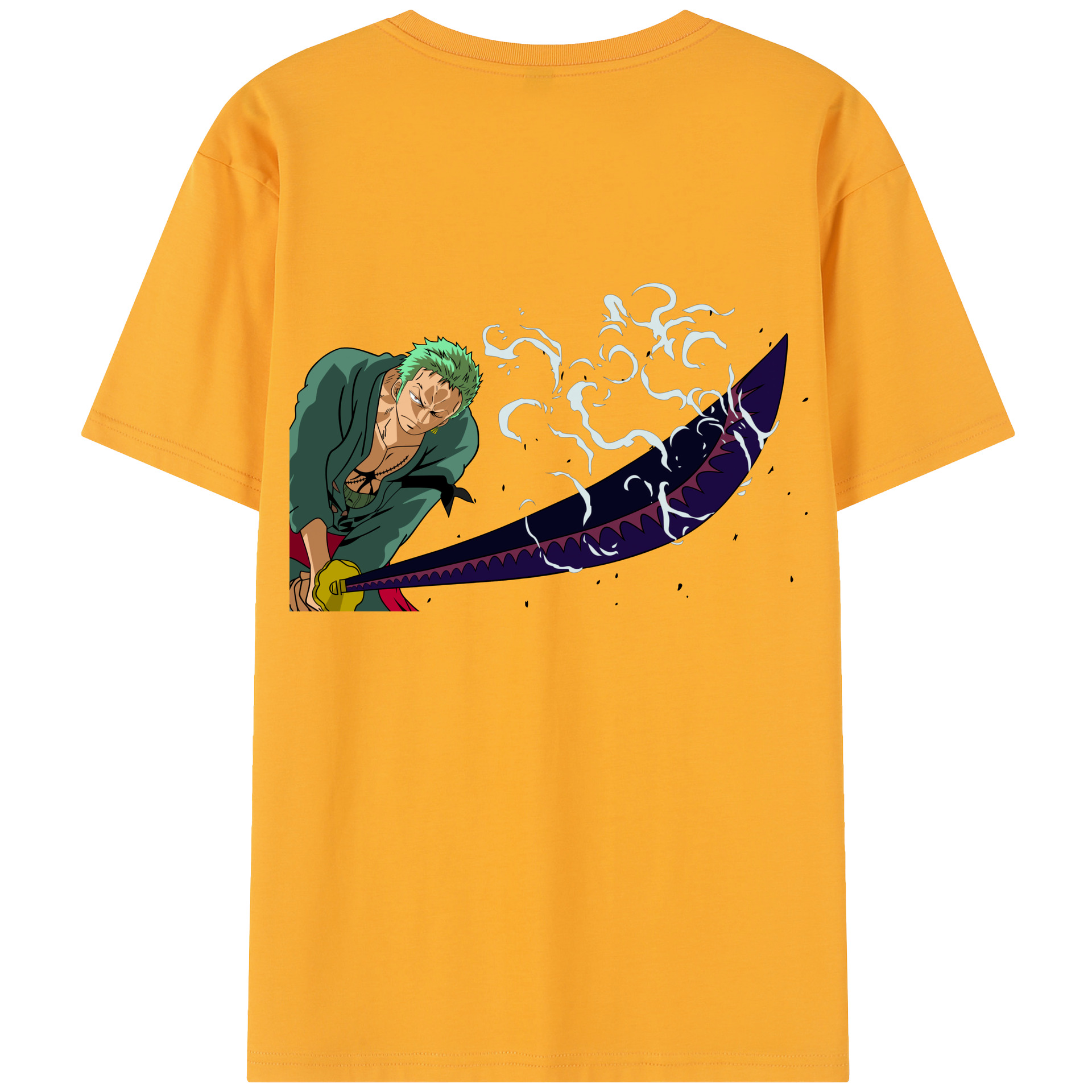 ワンピース ロロノア・ゾロ ONE PIECE Roronoa Zoro レディース半袖Tシャツ(バックプリント)