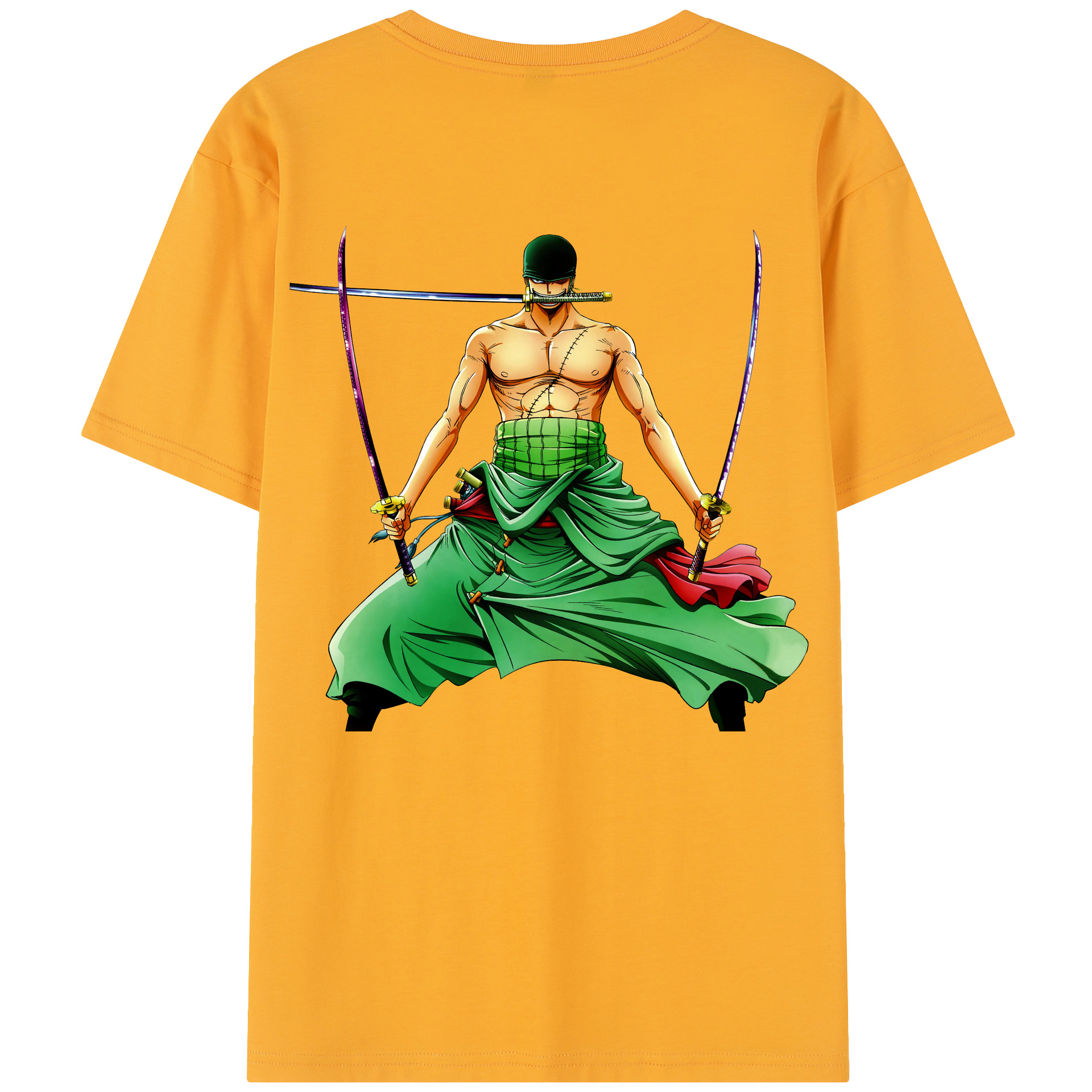 ワンピース ロロノア・ゾロ ONE PIECE Roronoa Zoro レディース半袖Tシャツ(バックプリント)