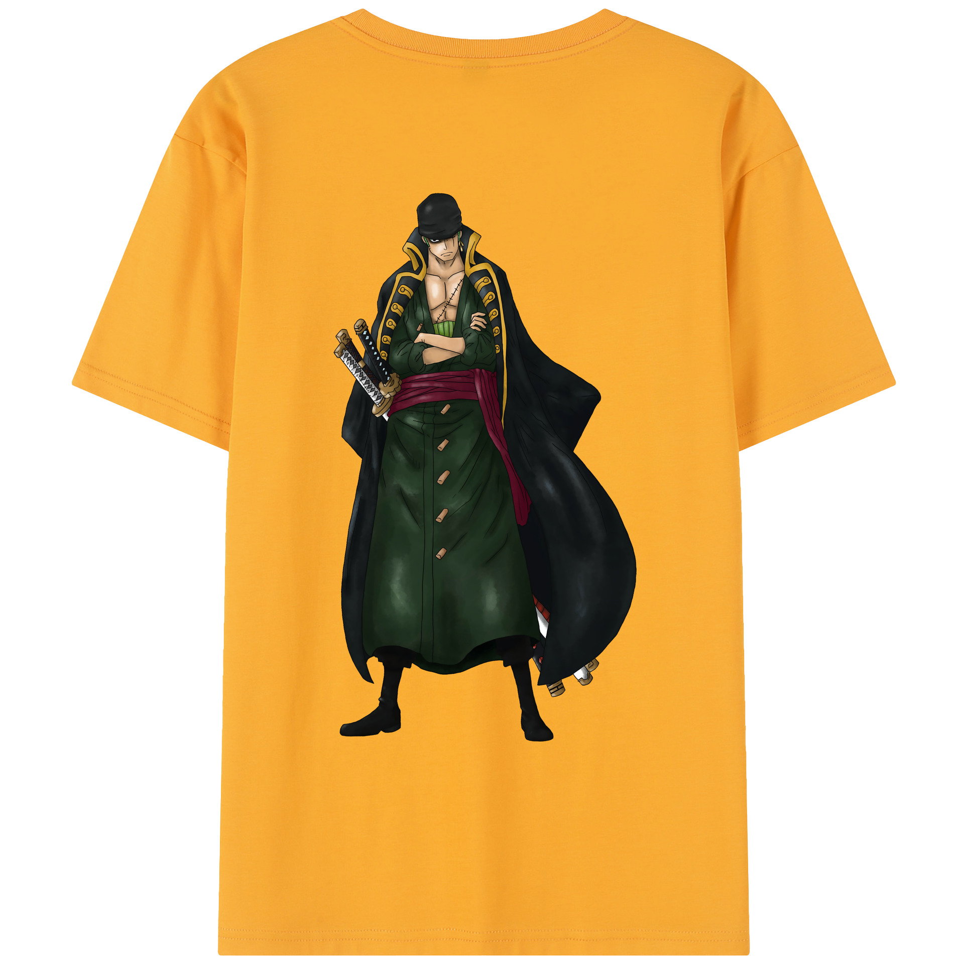 ワンピース ロロノア・ゾロ ONE PIECE Roronoa Zoro レディース半袖Tシャツ(バックプリント)