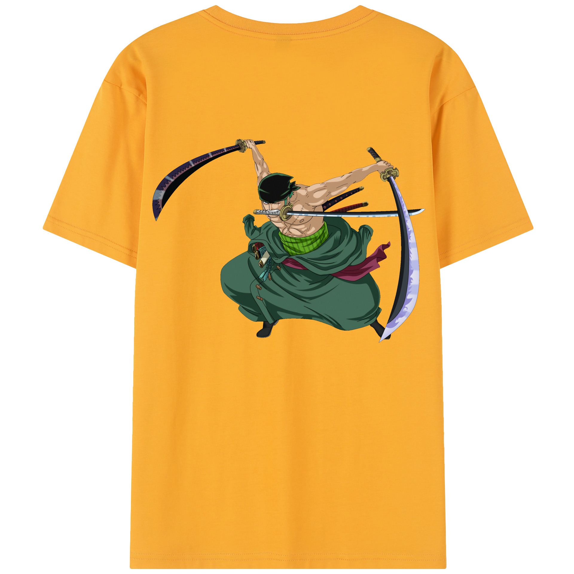 ワンピース ロロノア・ゾロ ONE PIECE Roronoa Zoro レディース半袖Tシャツ(バックプリント)
