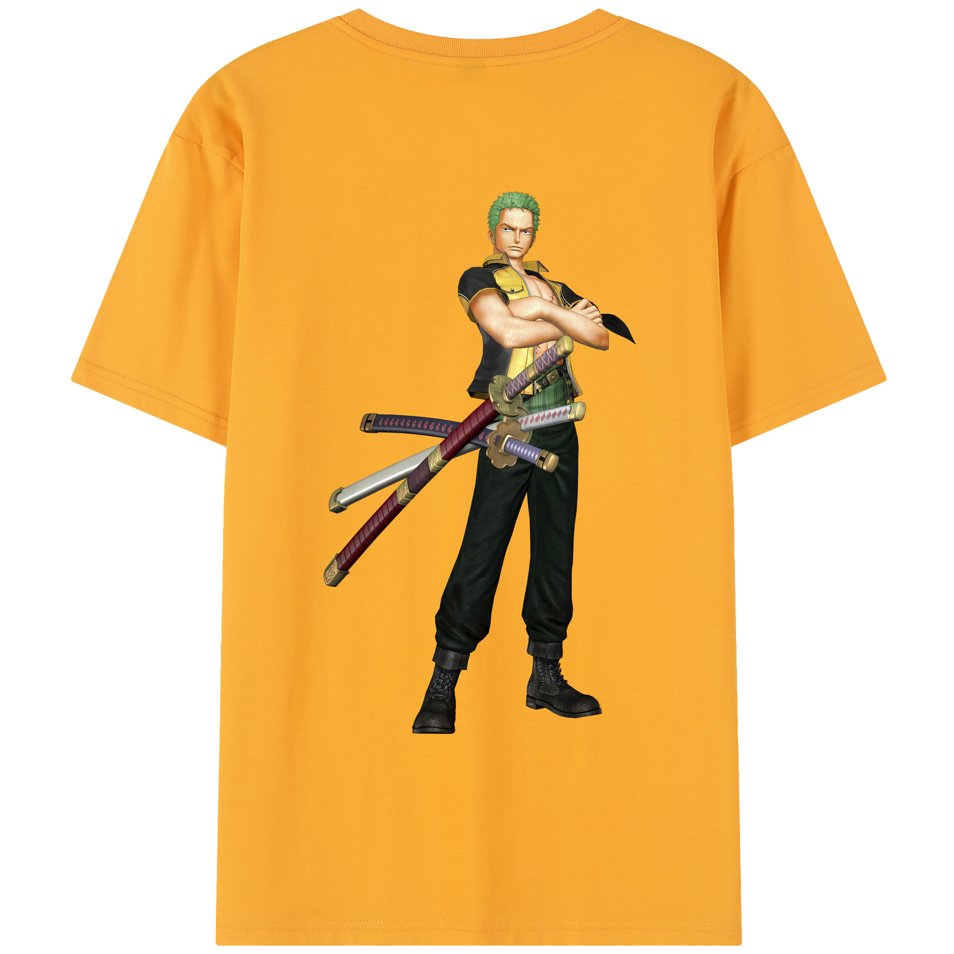 ワンピース ロロノア・ゾロ ONE PIECE Roronoa Zoro レディース半袖Tシャツ(バックプリント)