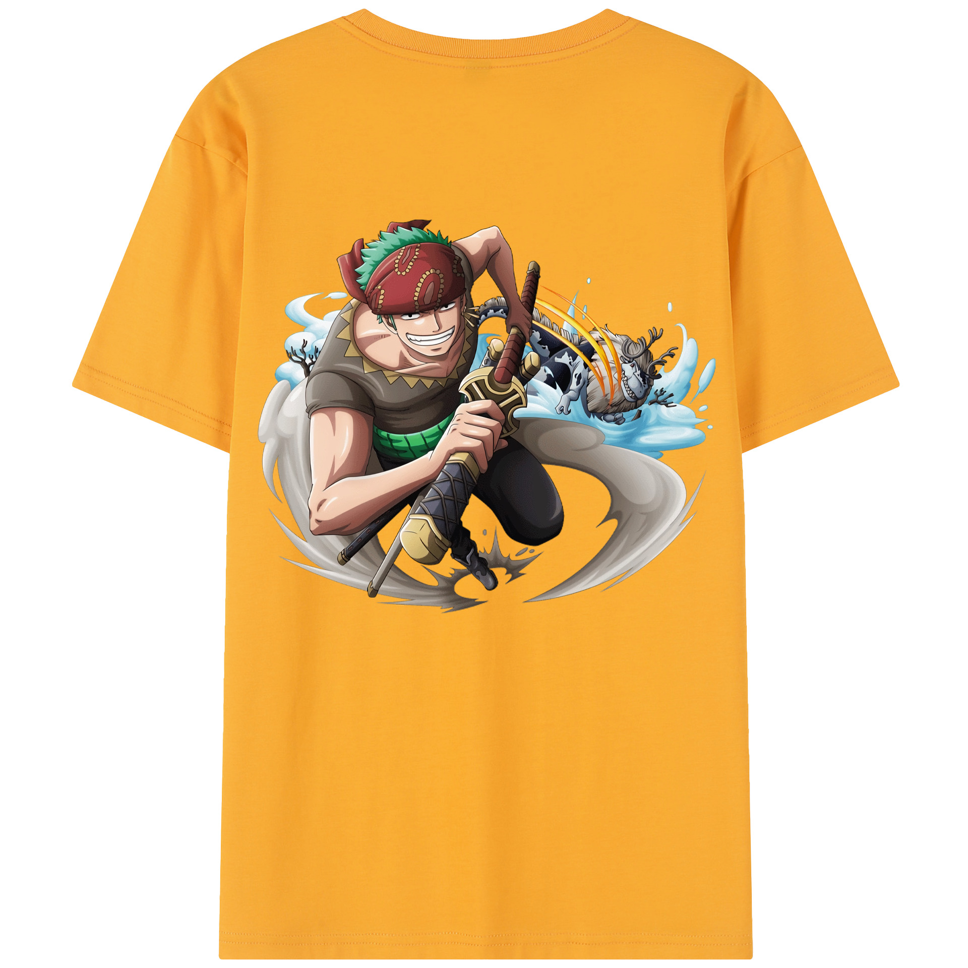 （画像用） ワンピース ロロノア・ゾロ ONE PIECE Roronoa Zoro レディース半袖Tシャツ(バックプリント)