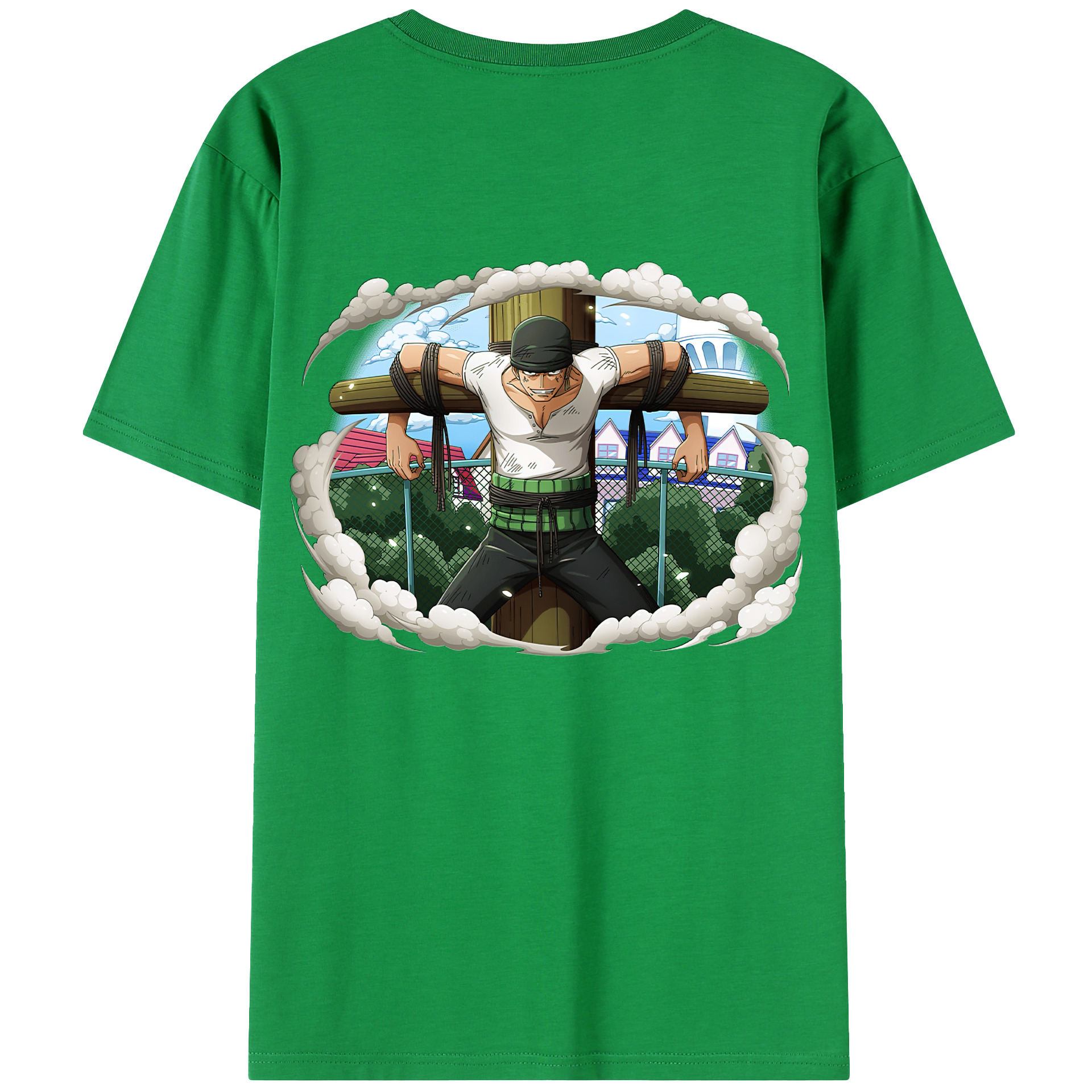 ワンピース ロロノア・ゾロ ONE PIECE Roronoa Zoro レディース半袖Tシャツ(バックプリント)
