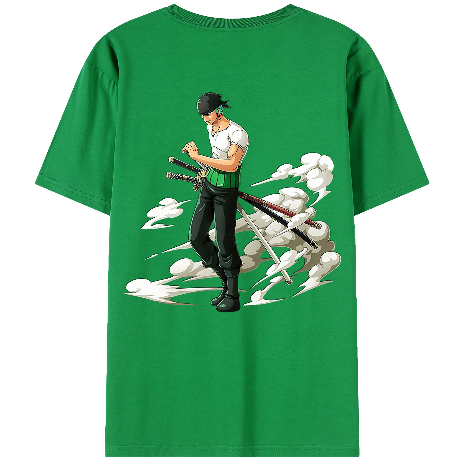 ワンピース ロロノア・ゾロ ONE PIECE Roronoa Zoro レディース半袖Tシャツ(バックプリント)