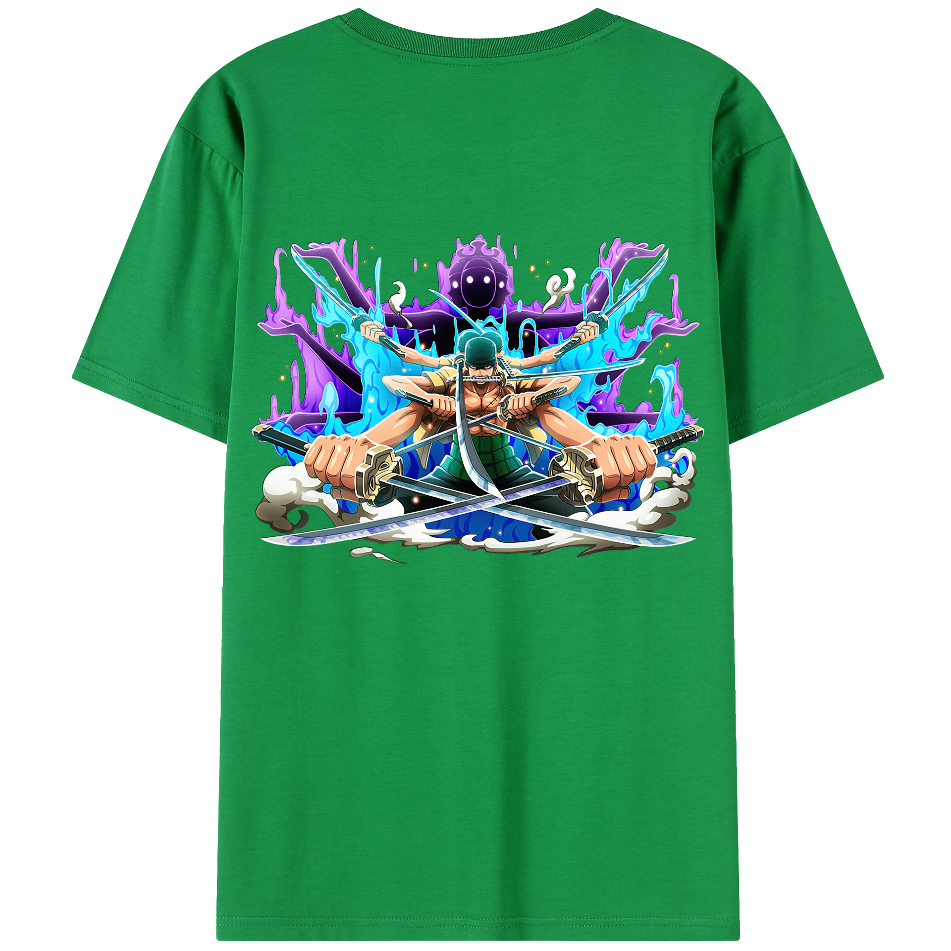 ワンピース ロロノア・ゾロ ONE PIECE Roronoa Zoro レディース半袖Tシャツ(バックプリント)