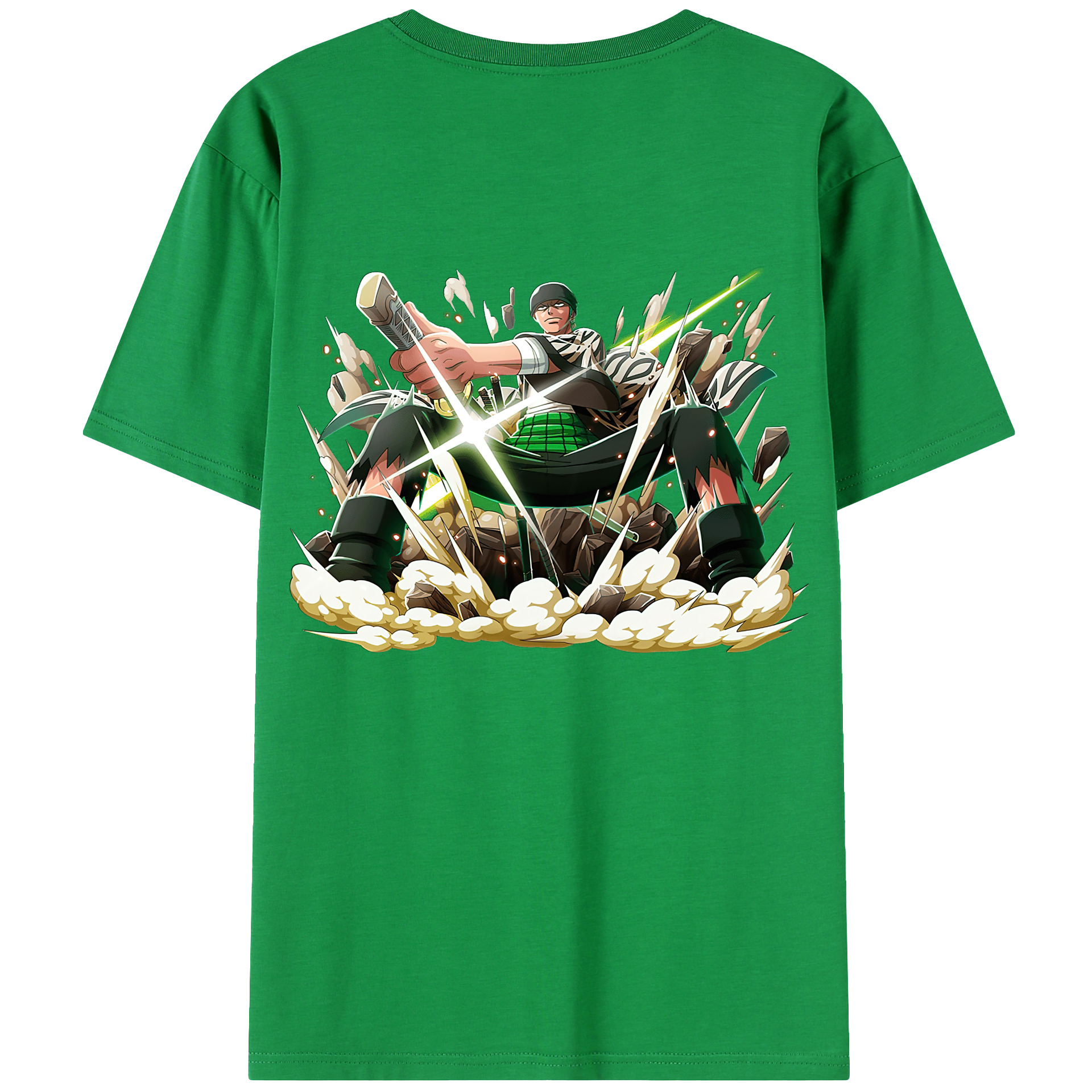 ワンピース ロロノア・ゾロ ONE PIECE Roronoa Zoro レディース半袖Tシャツ(バックプリント)