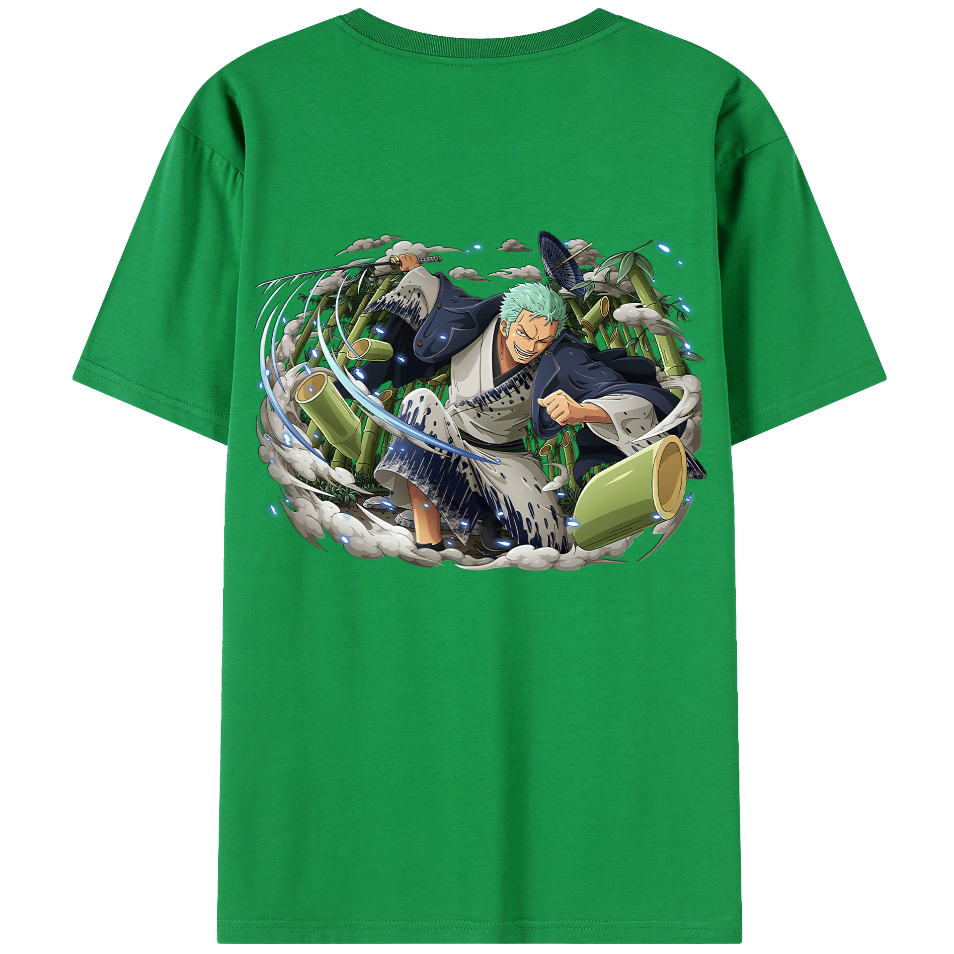 ワンピース ロロノア・ゾロ ONE PIECE Roronoa Zoro レディース半袖Tシャツ(バックプリント)