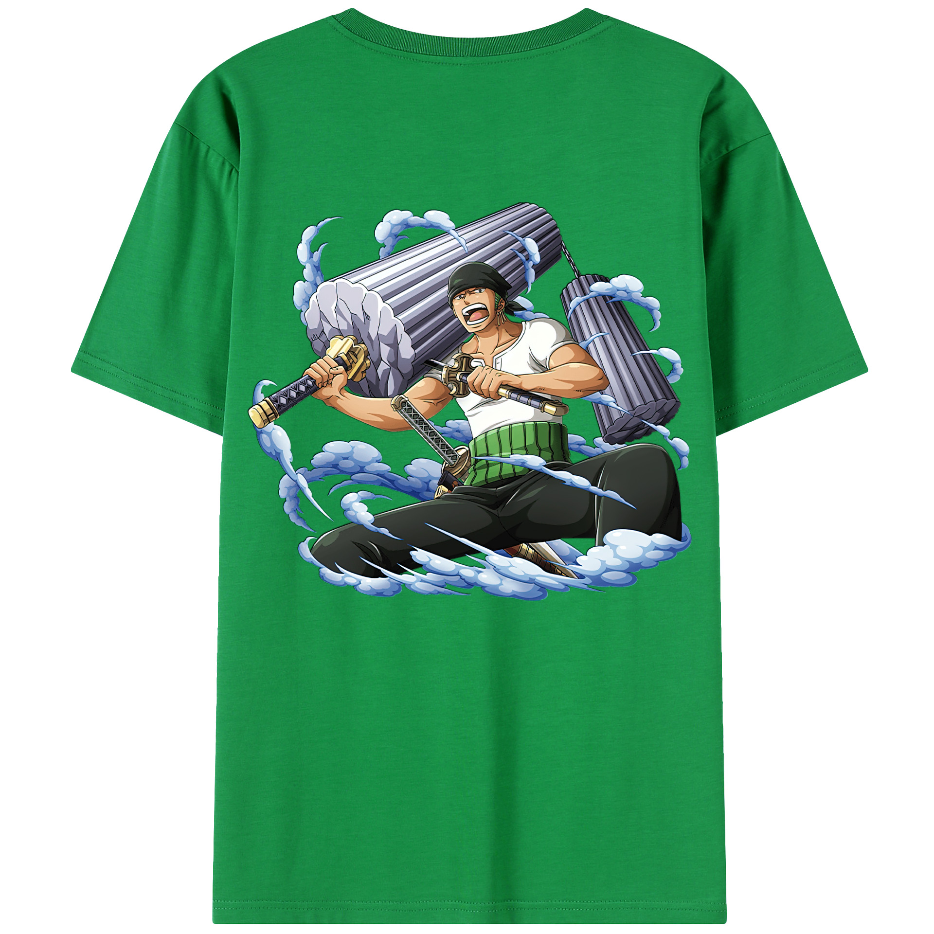 ワンピース ロロノア・ゾロ ONE PIECE Roronoa Zoro レディース半袖Tシャツ(バックプリント)